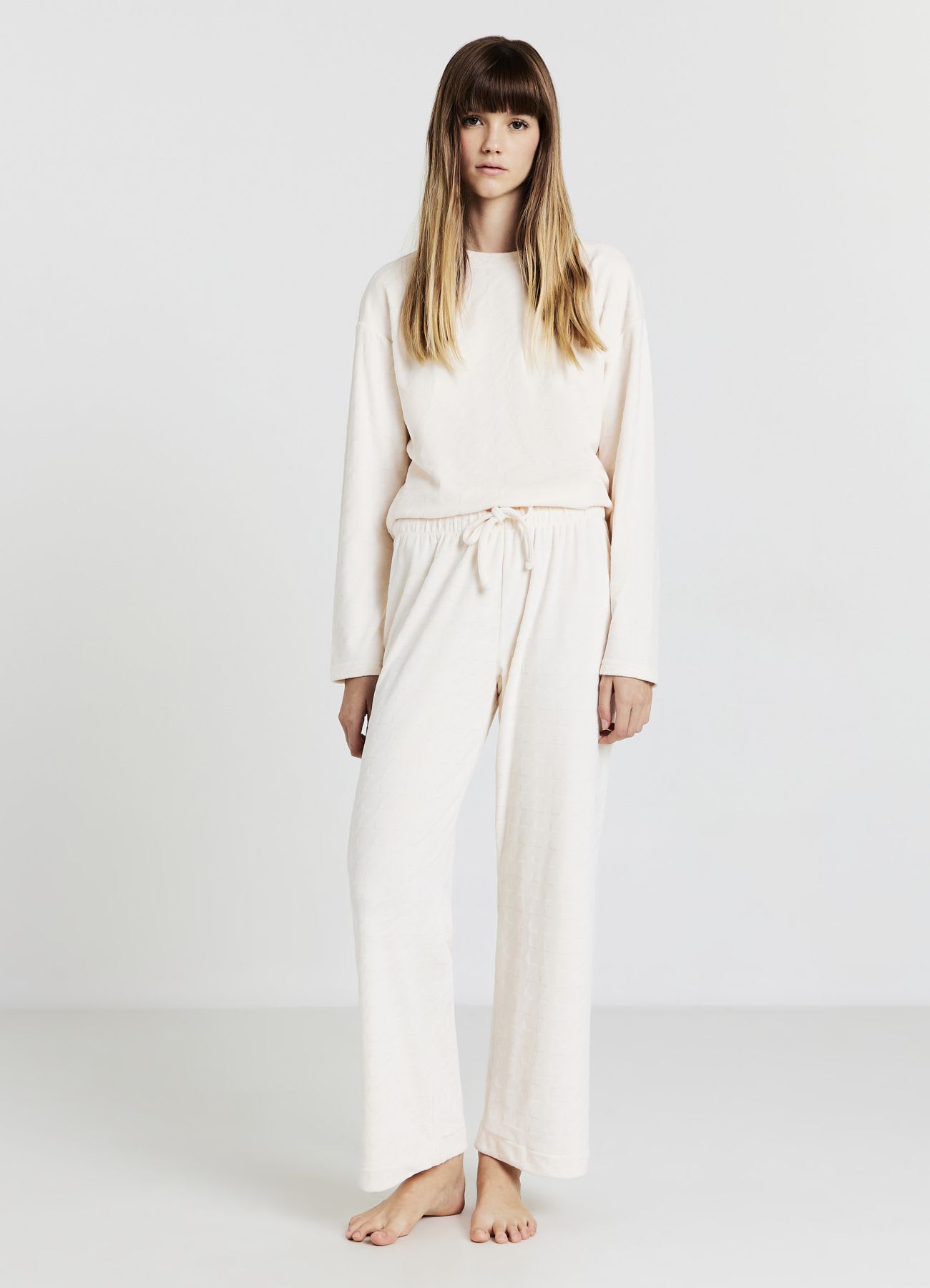 Pantalone pigiama fantasia pied de poule