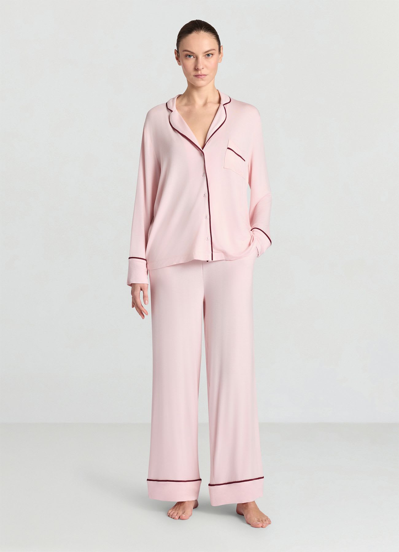 Pantaloni wide leg con coulisse