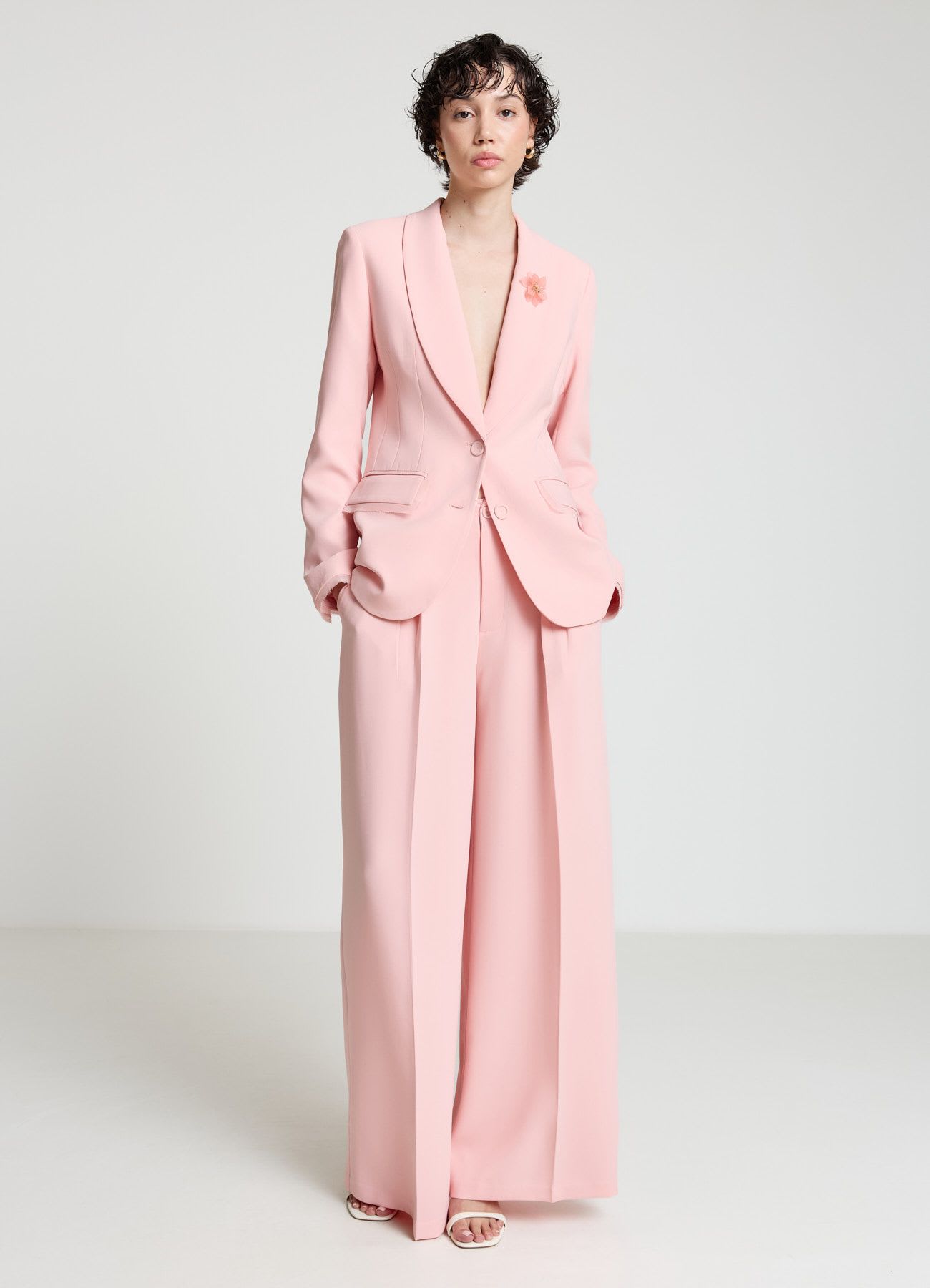 Pantaloni palazzo con pieghe