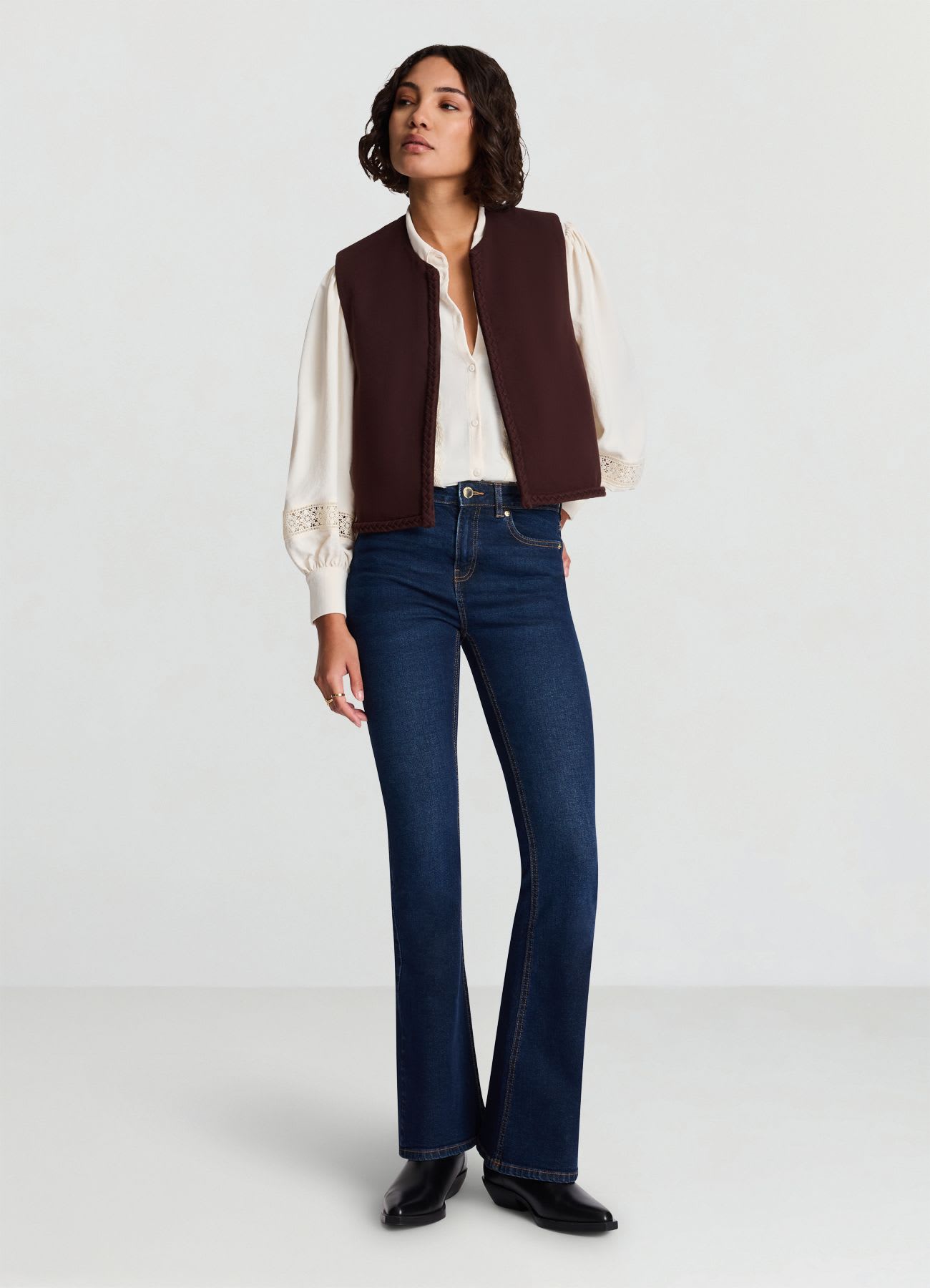 Jeans flare a cinque tasche