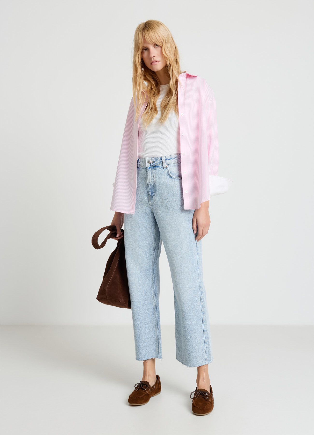 Jeans straight cropped fit