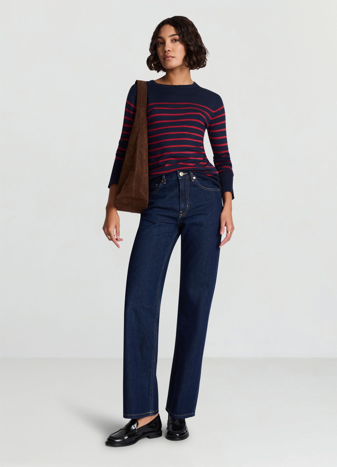 Jeans straight a cinque tasche