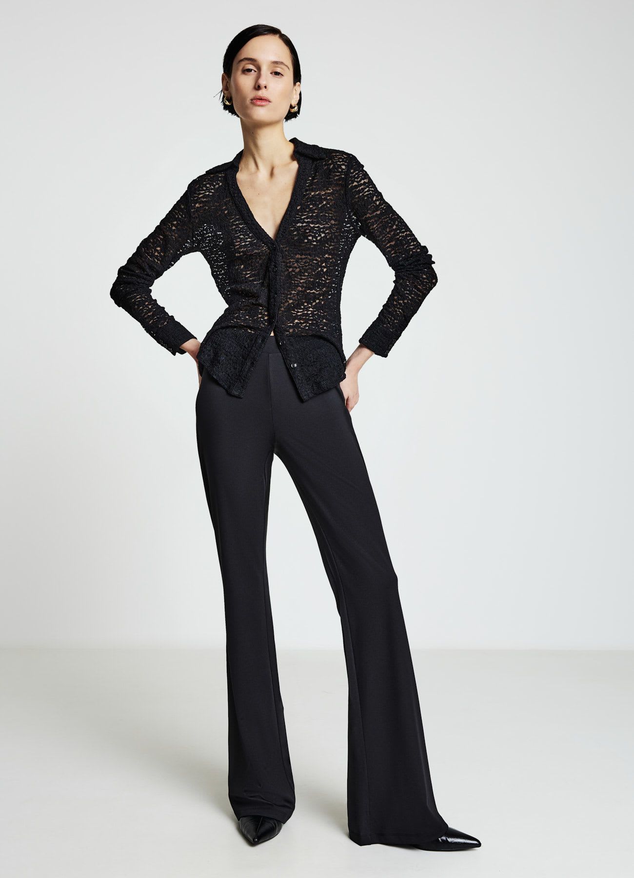 Camicia avvitata pizzo