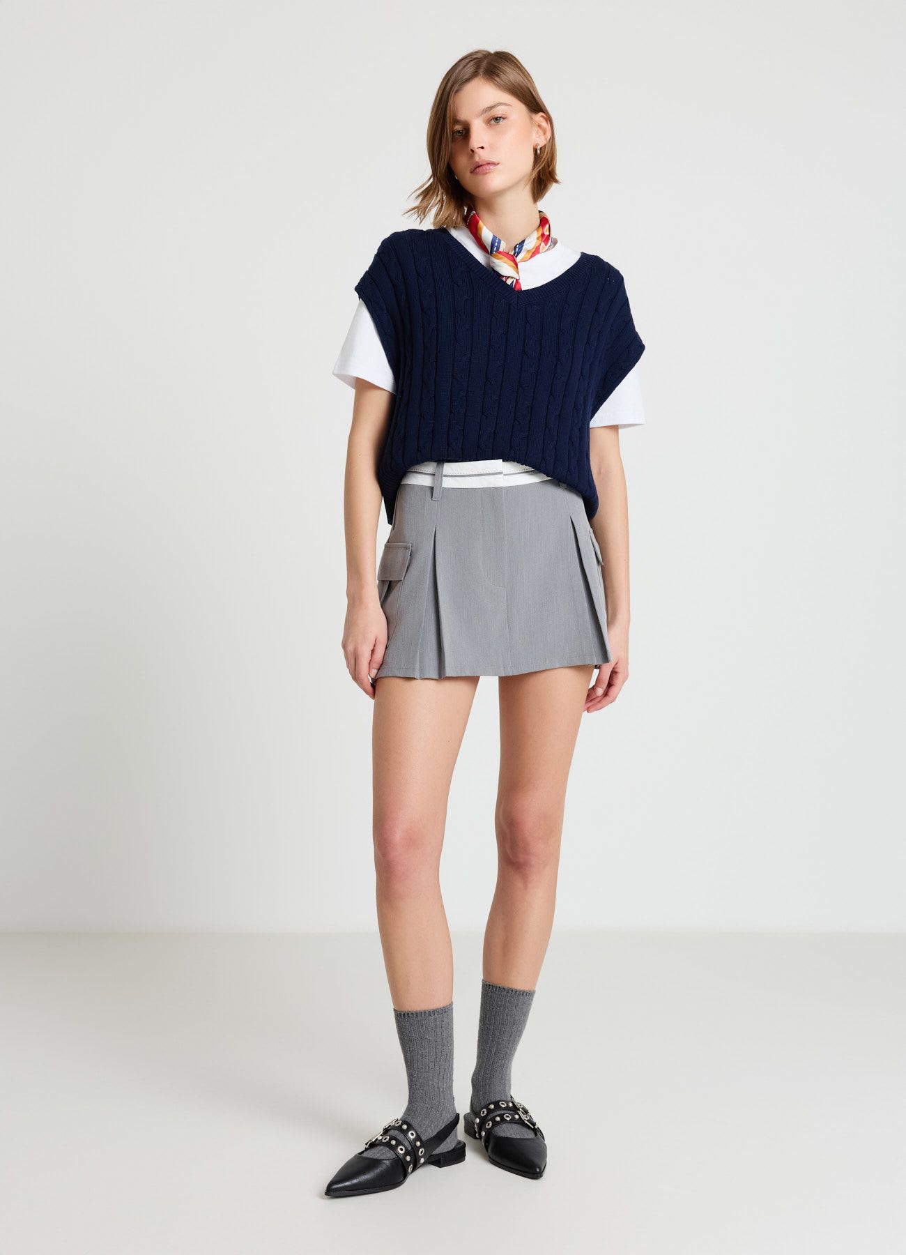 Gonna-pantalone con tasconi