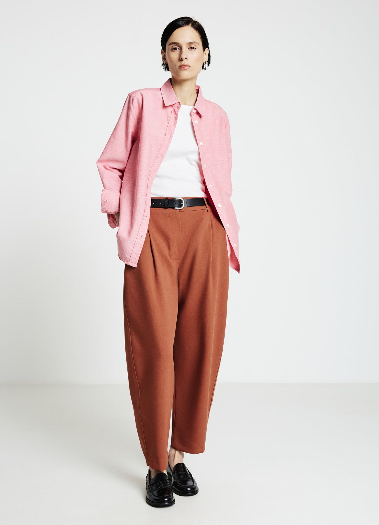 Pantaloni barrel fit