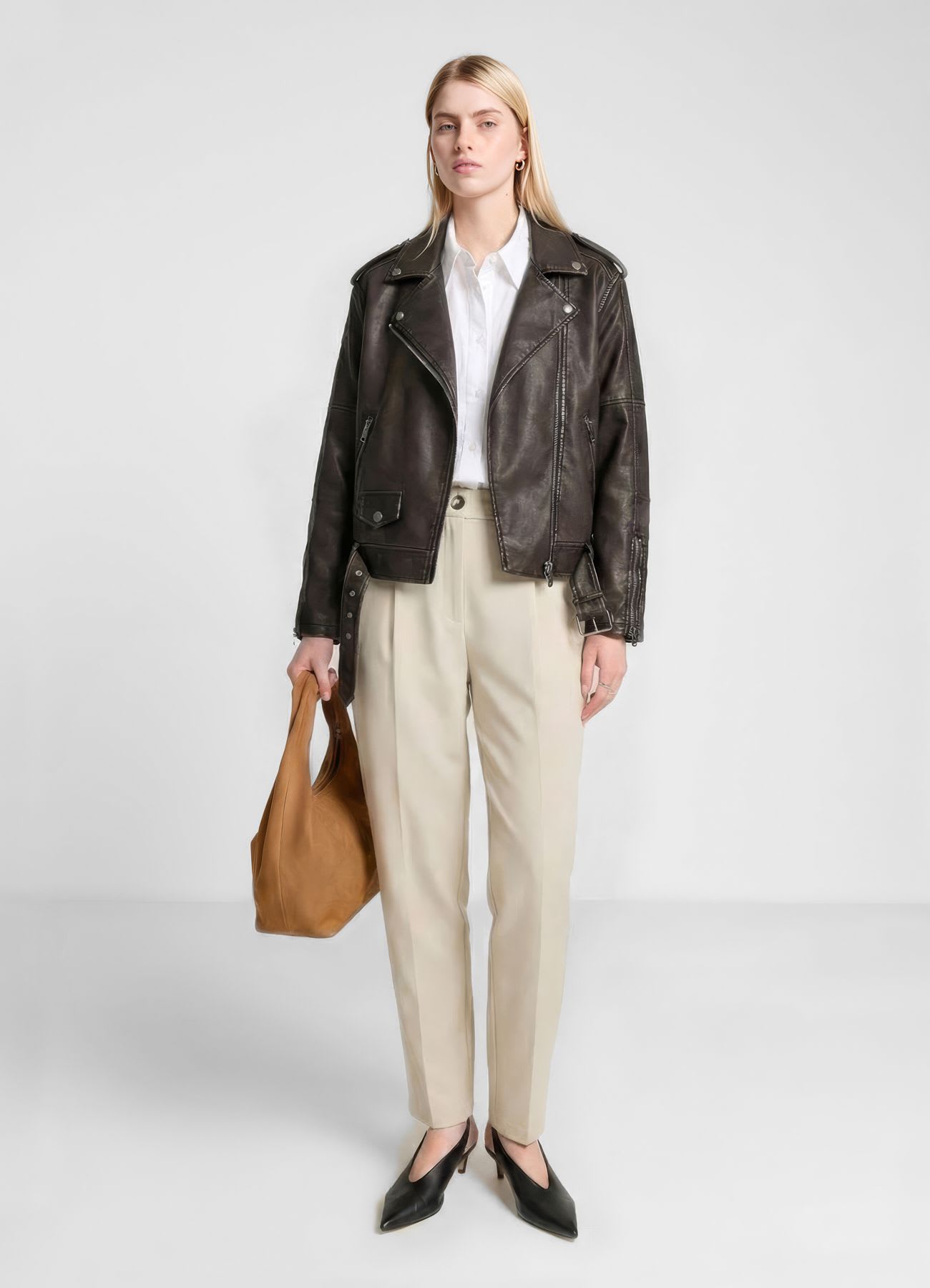 Pantaloni barrel fit
