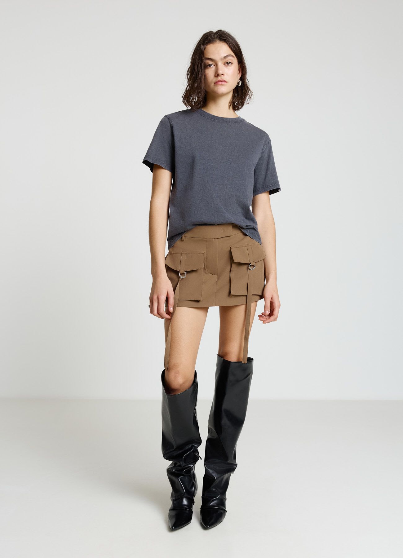 Gonna-pantalone con tasche cargo