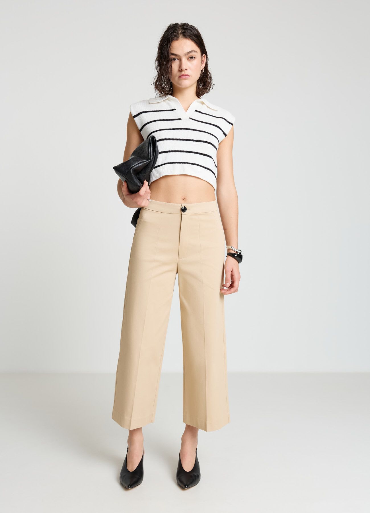 Pantaloni culotte sartoriali