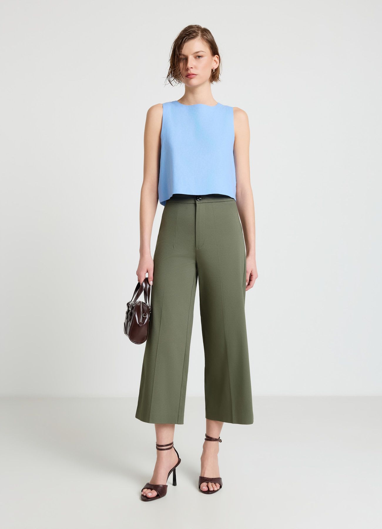 Pantaloni culotte sartoriali
