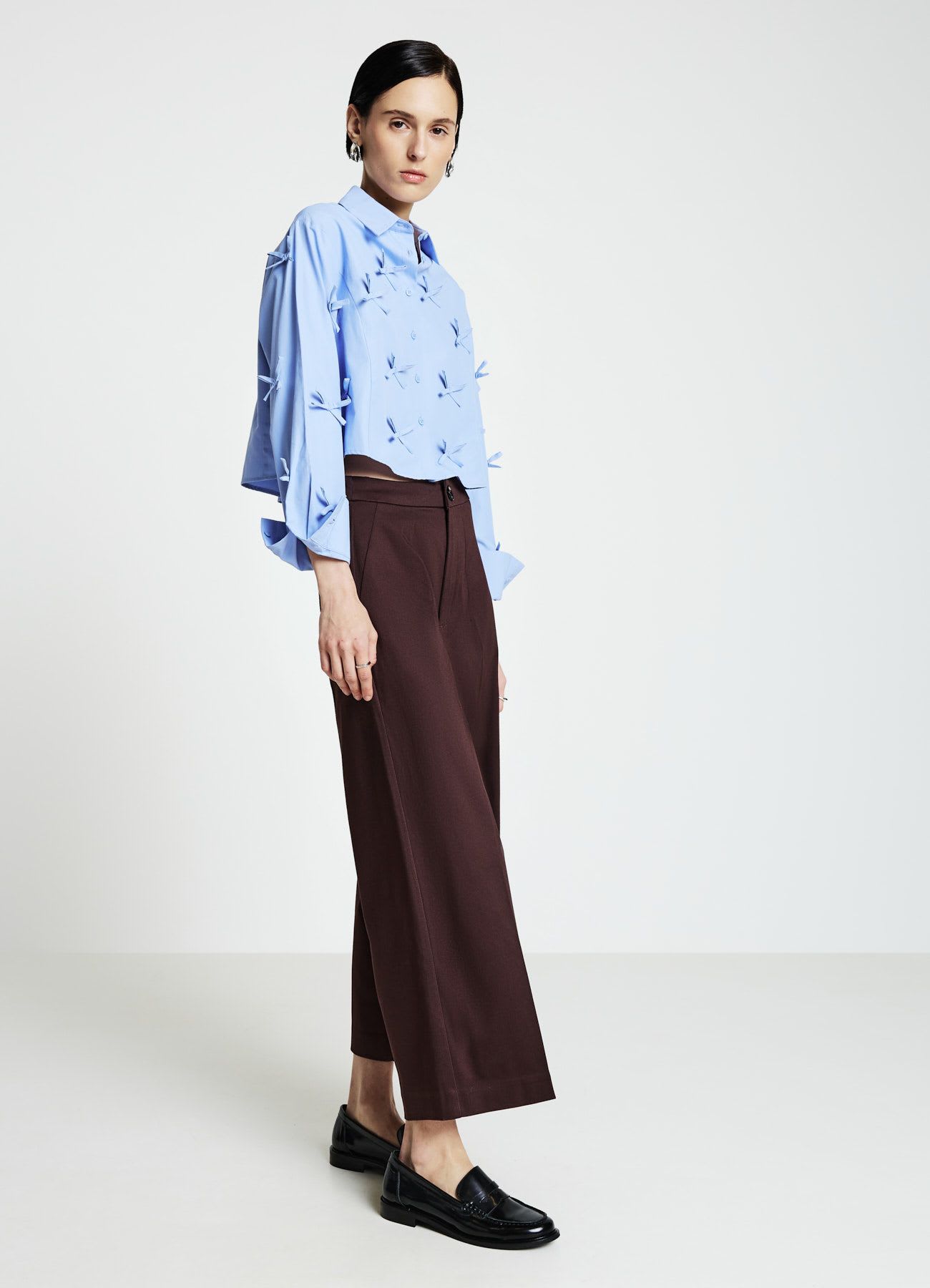 Pantaloni culotte sartoriali