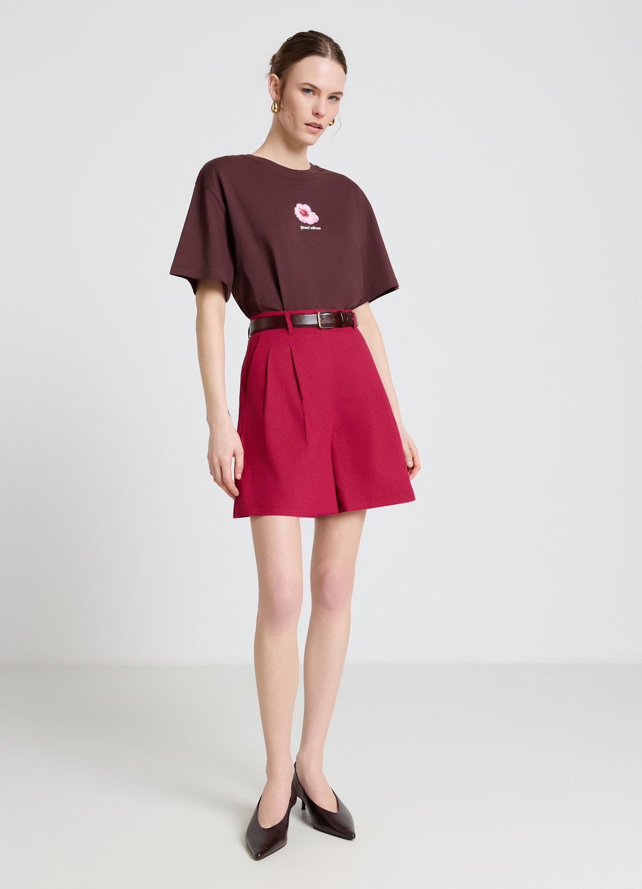 Shorts bermuda misto lino