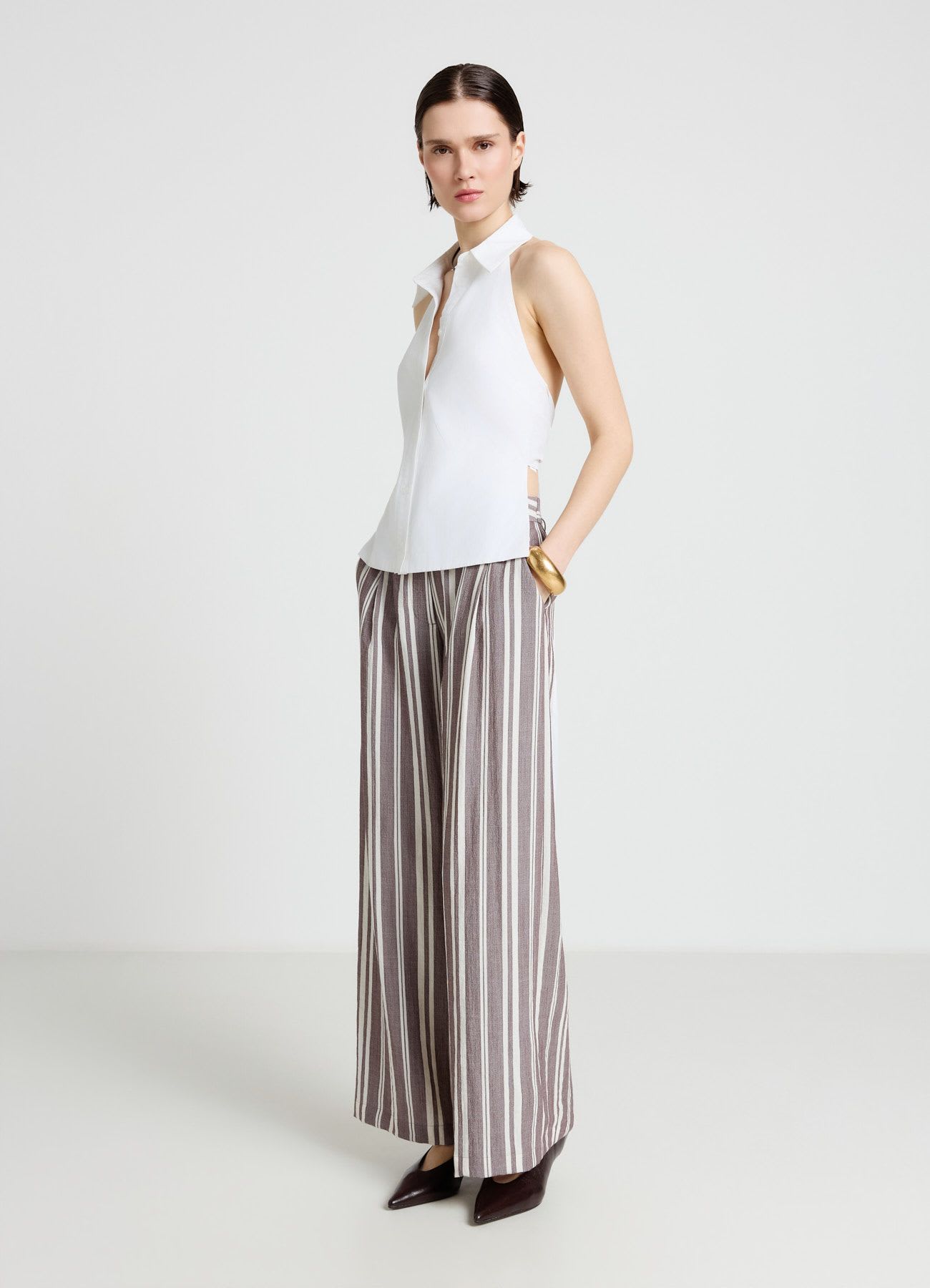 Pantaloni palazzo a righe