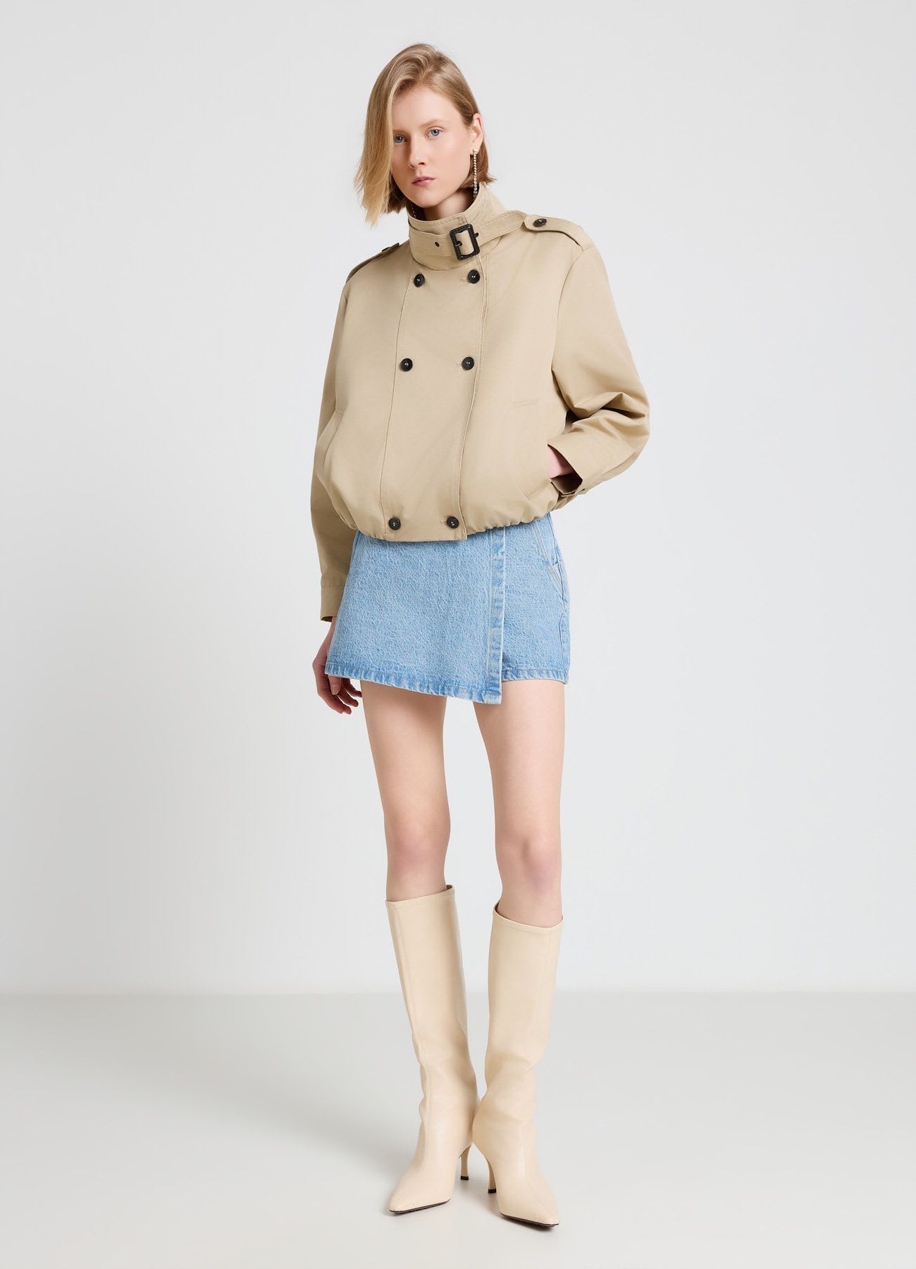 Gonna-pantalone in denim