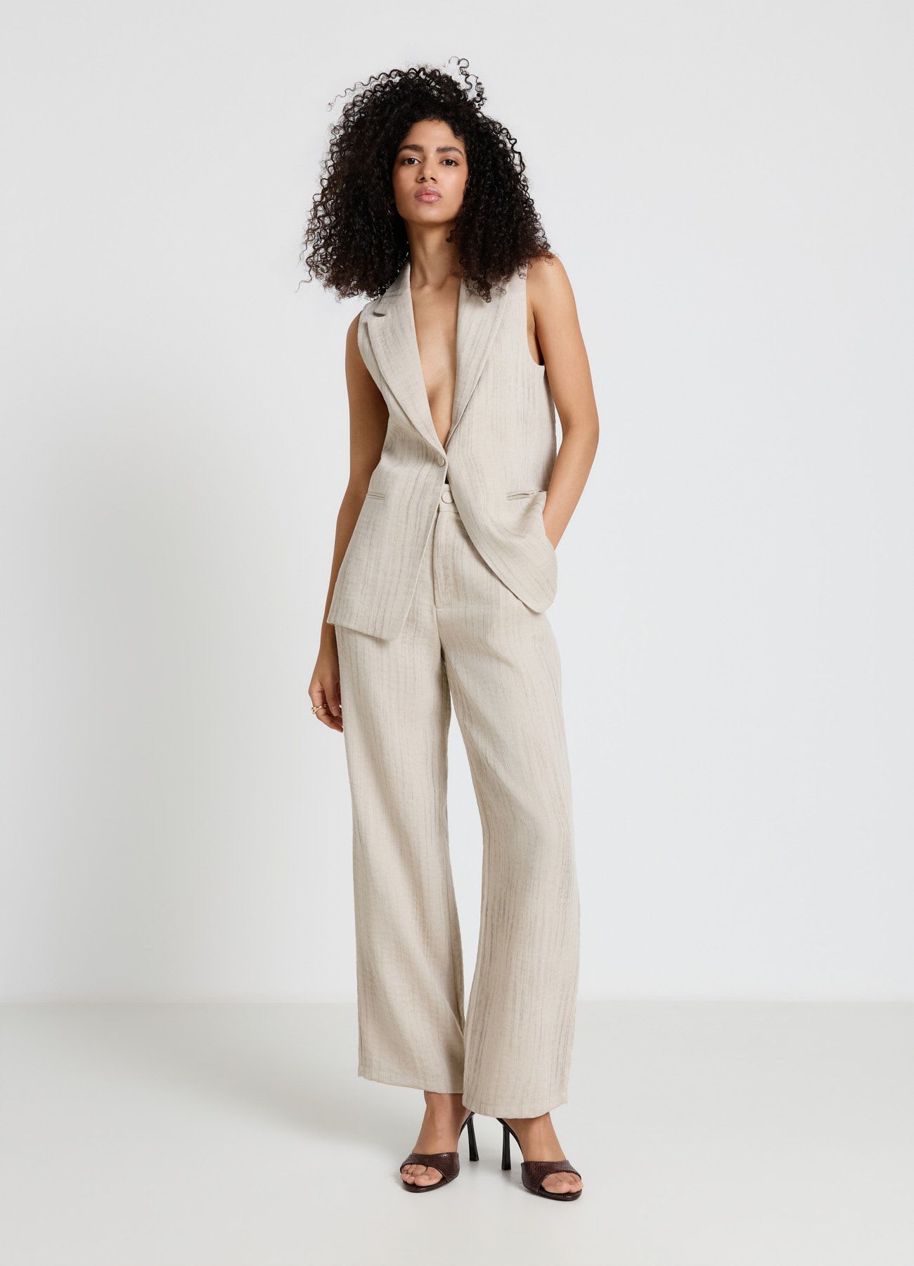 Pantaloni palazzo tinta unita