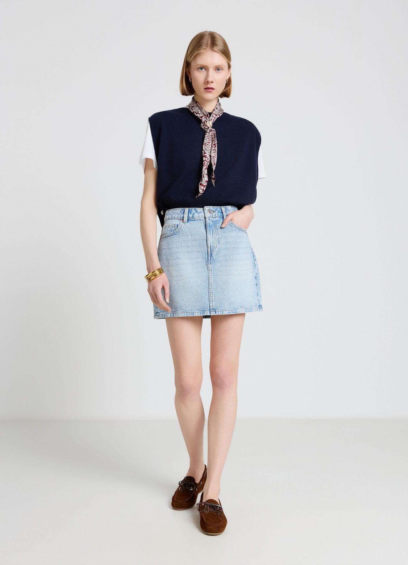 Minigonna in denim