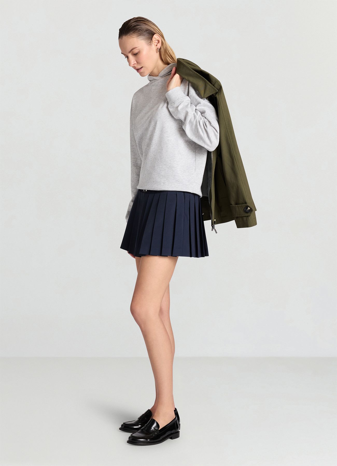 Gonna-pantalone plissettata