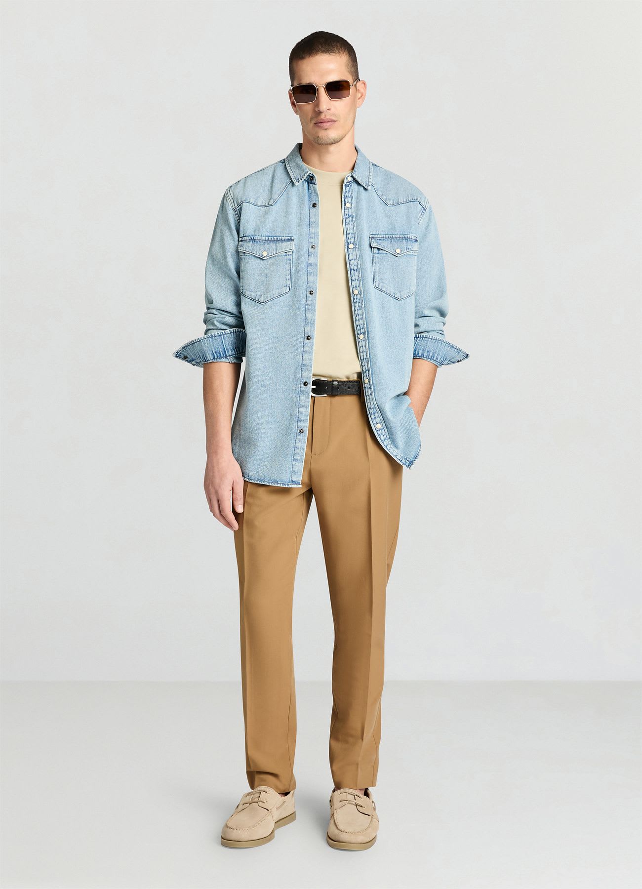 Camicia in denim con tasche