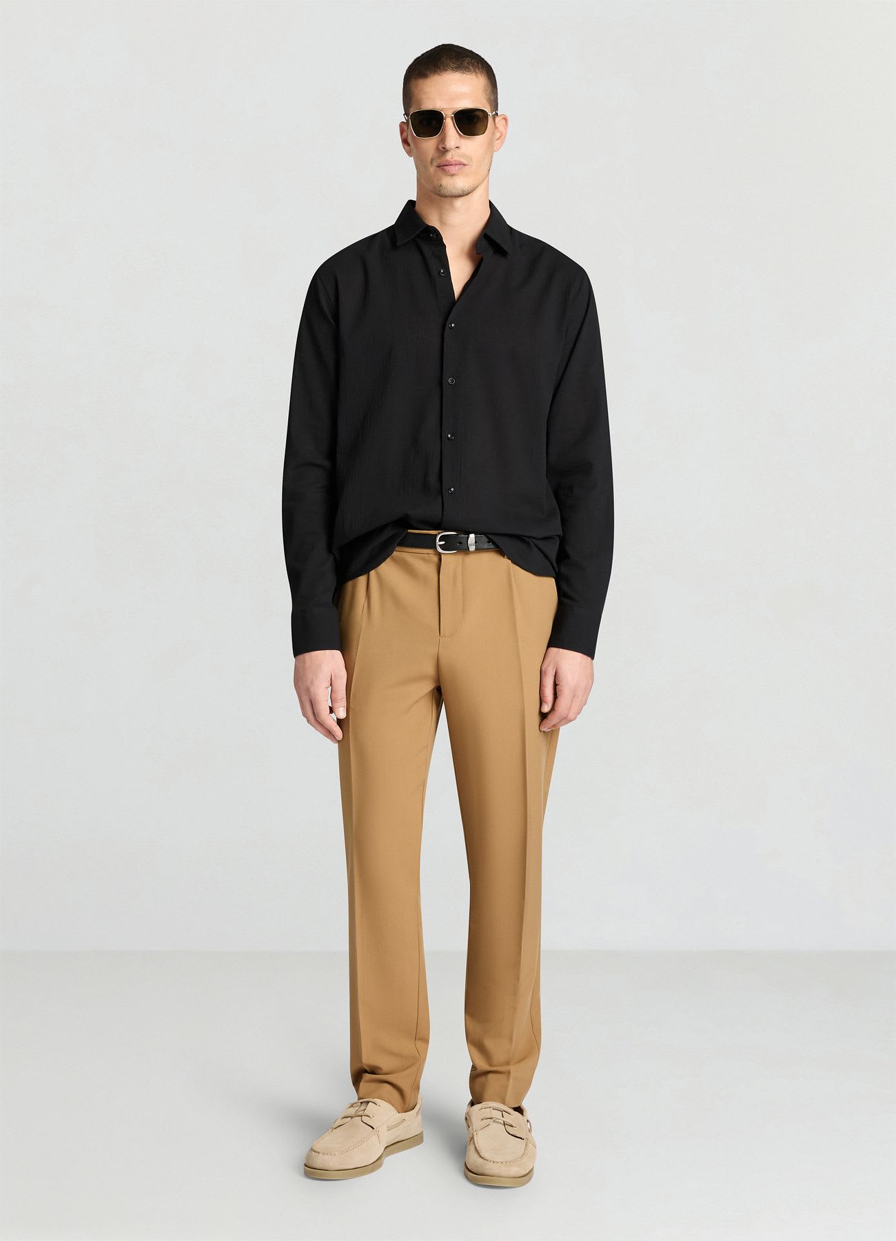 Camicia classica a tinta unita
