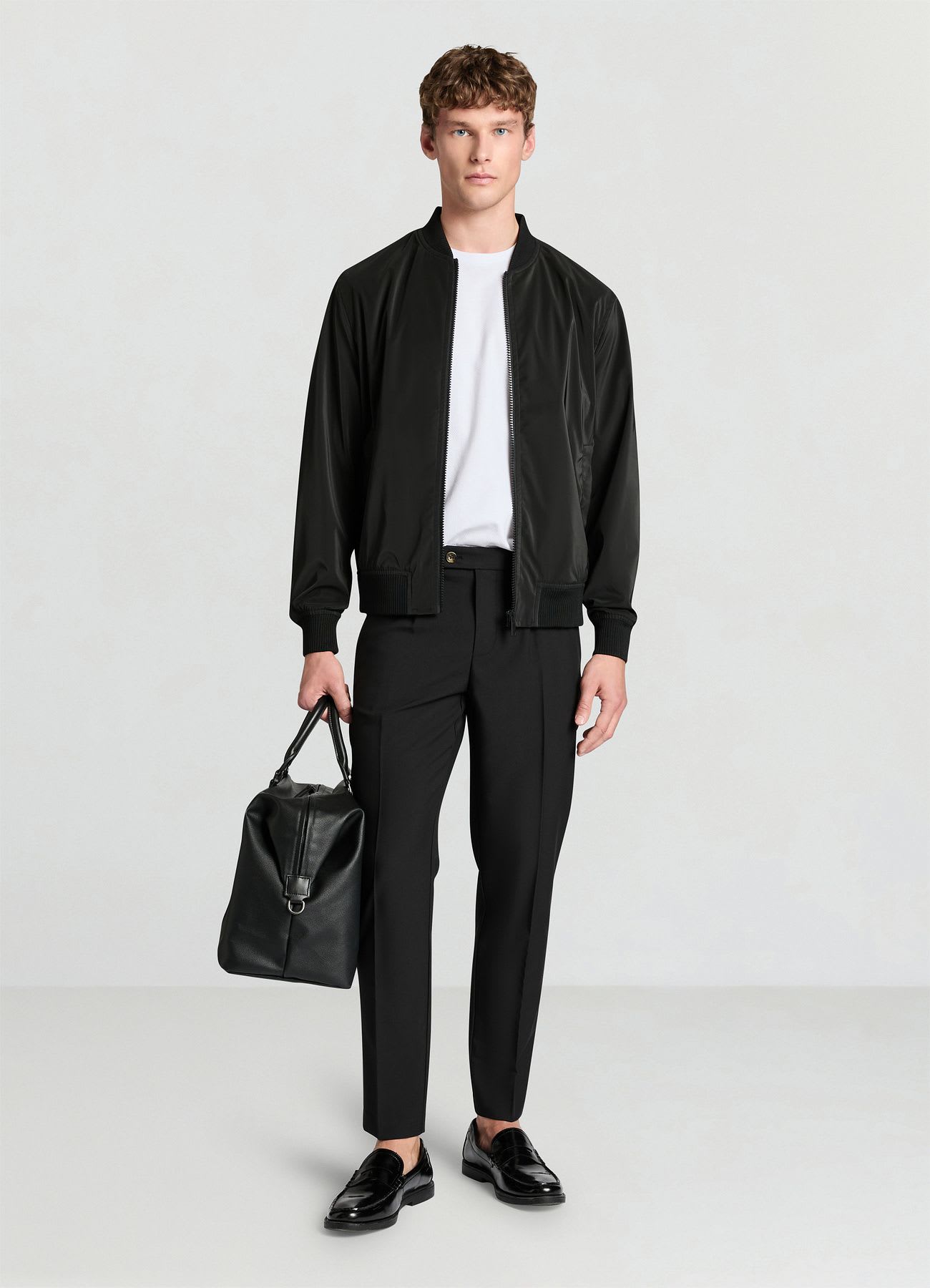 Bomber con zip