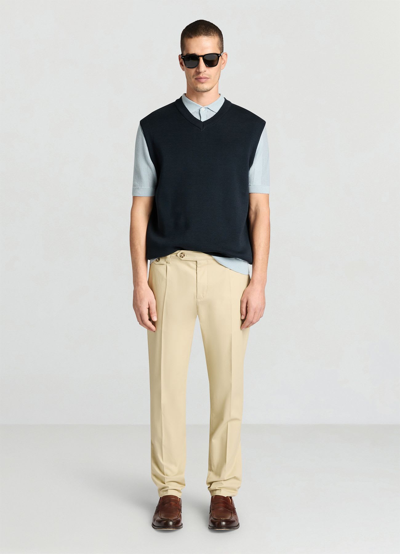 Pantaloni chino sartoriali slim fit