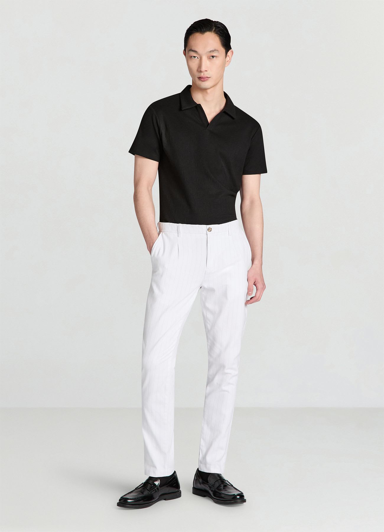 Pantaloni dritti a righe