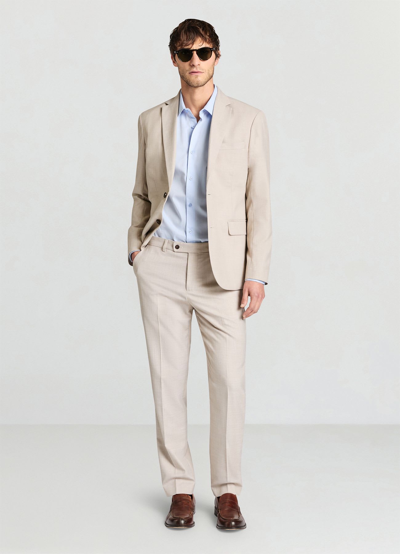 Camicia classica tessuto operato