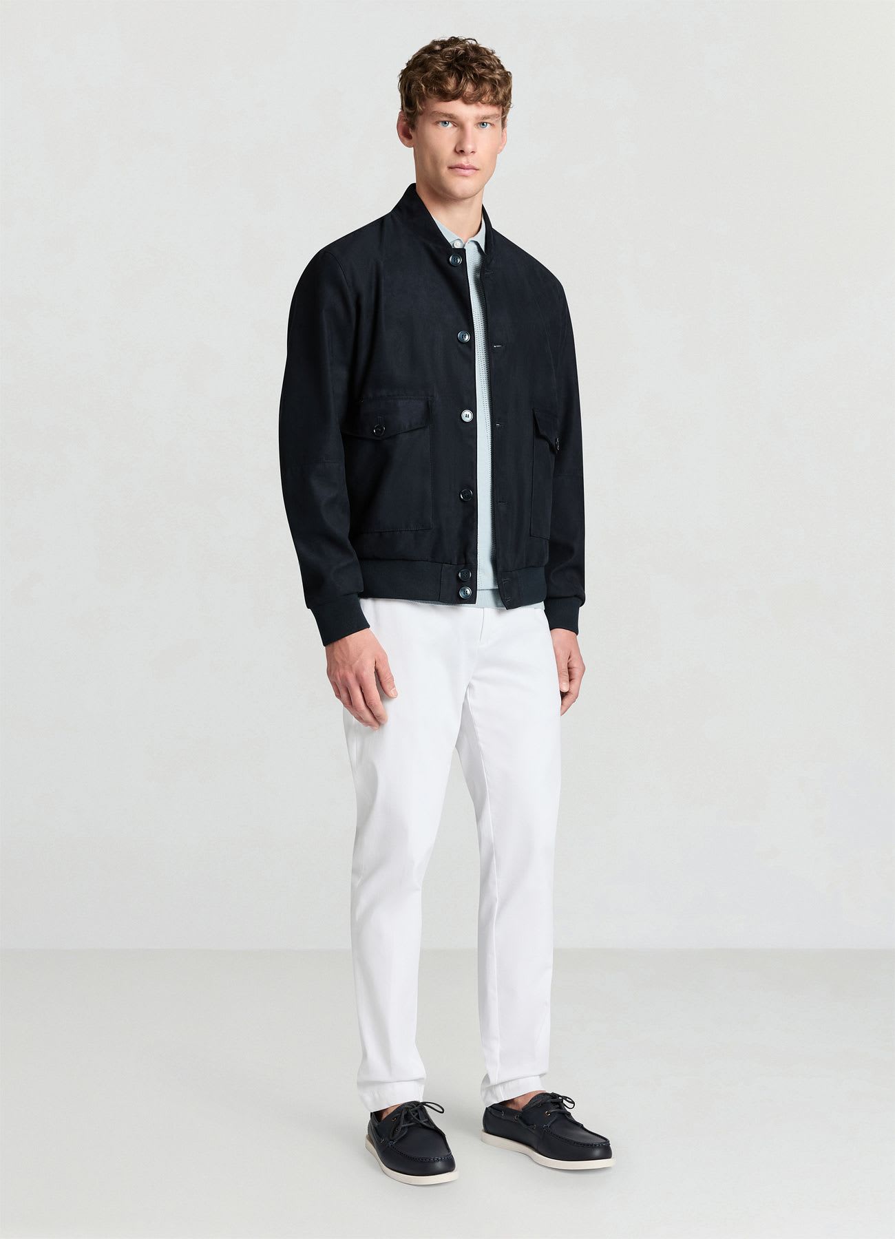 Pantaloni chino tessuto operato