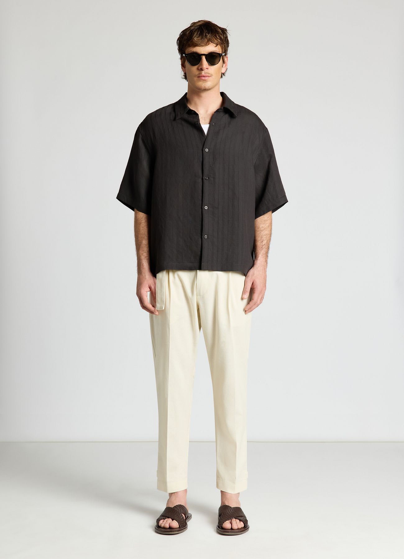 Camicia boxy fit a righe