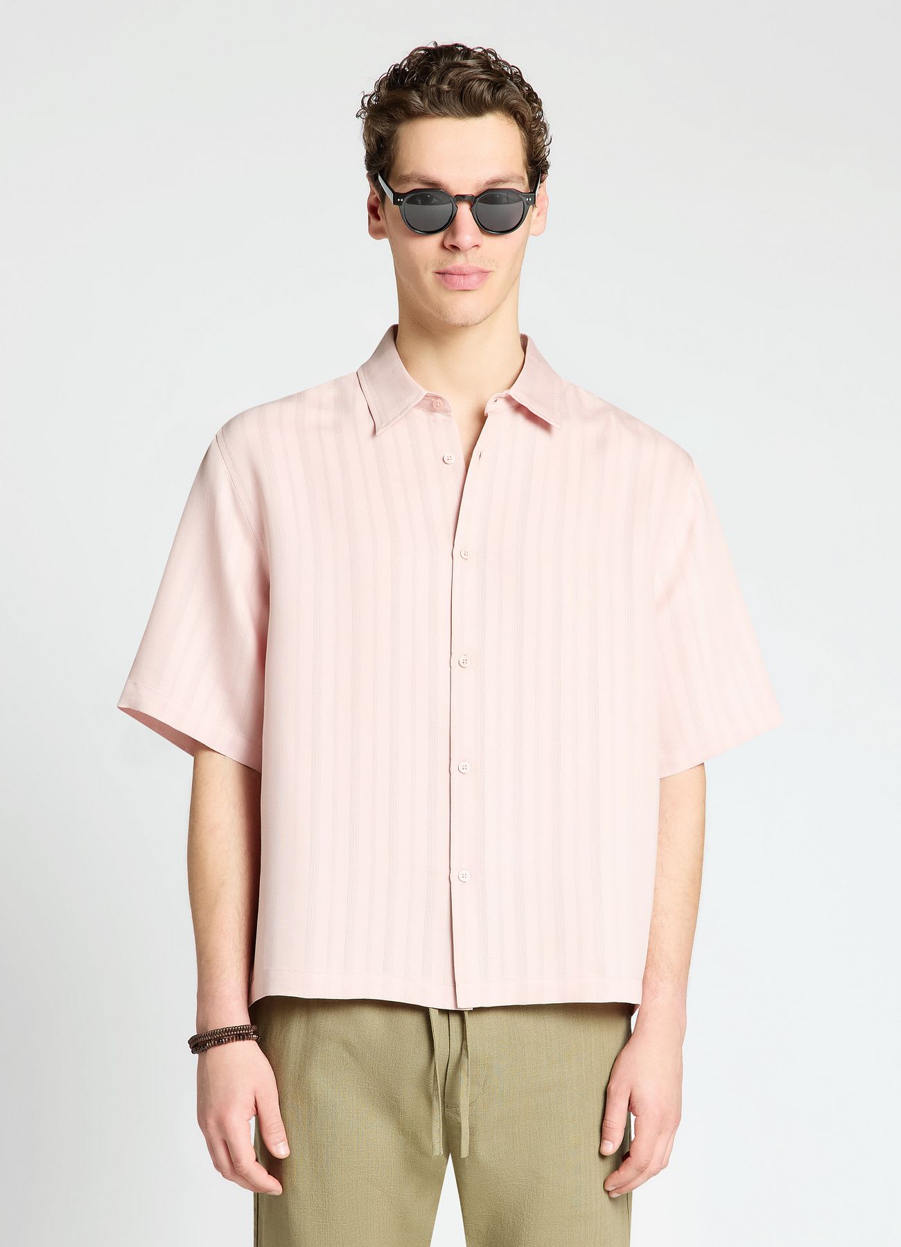 Camicia boxy fit a righe