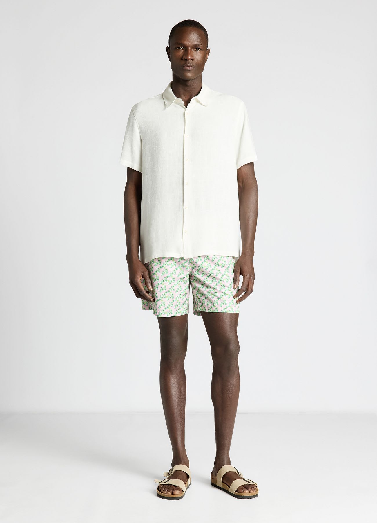 Camicia classica in misto lino