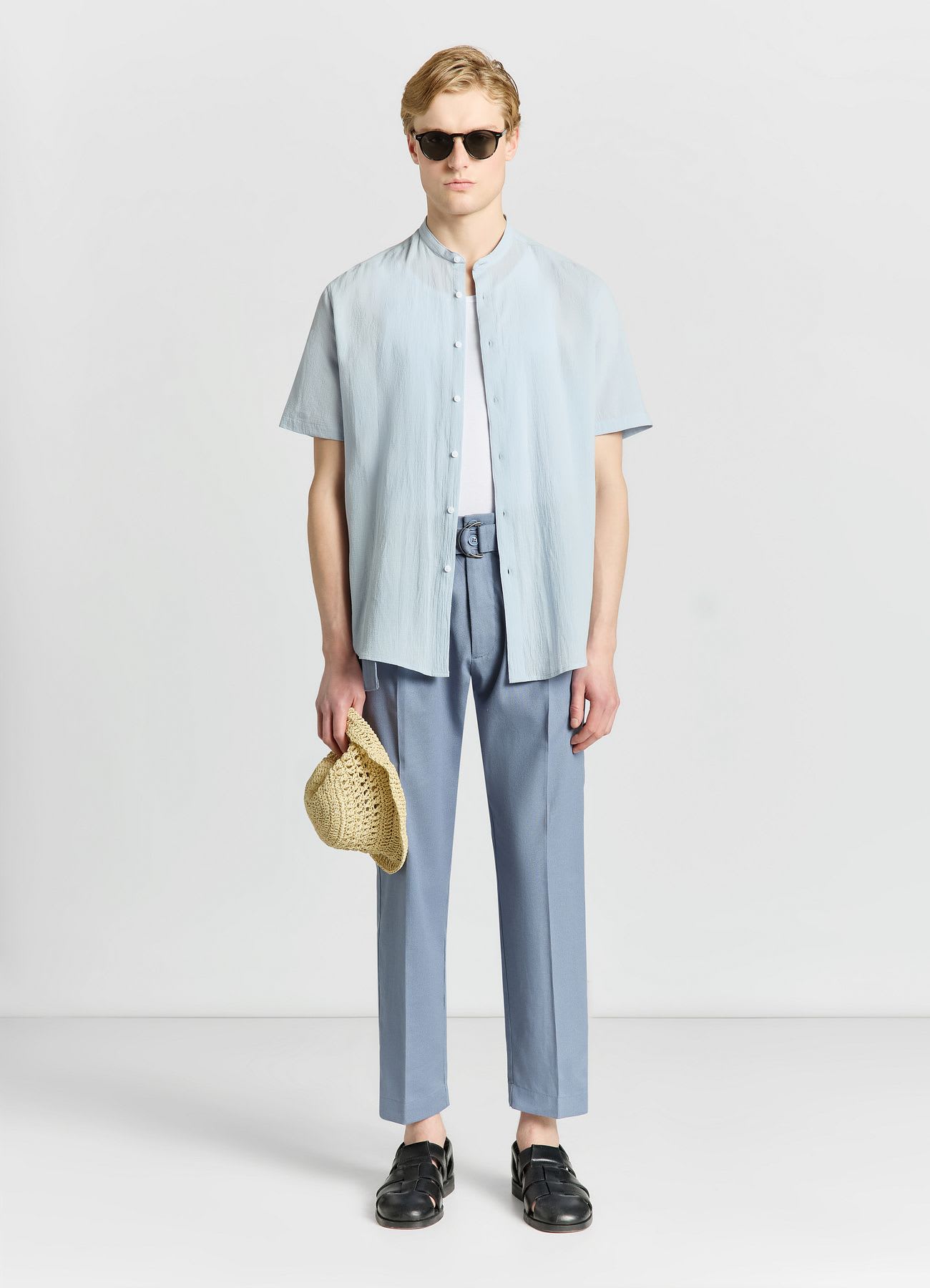 Camicia con collo coreana