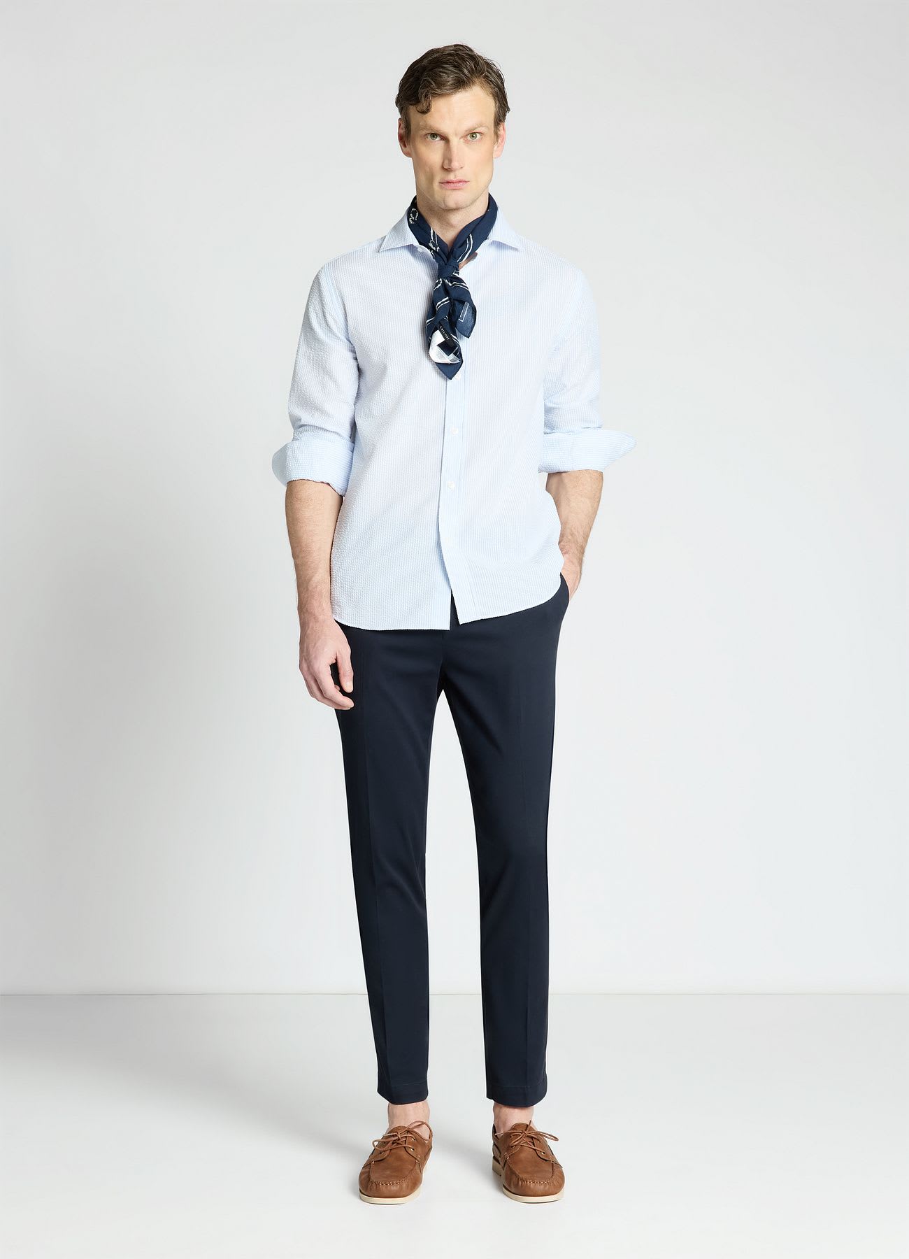 Camicia slim a righe