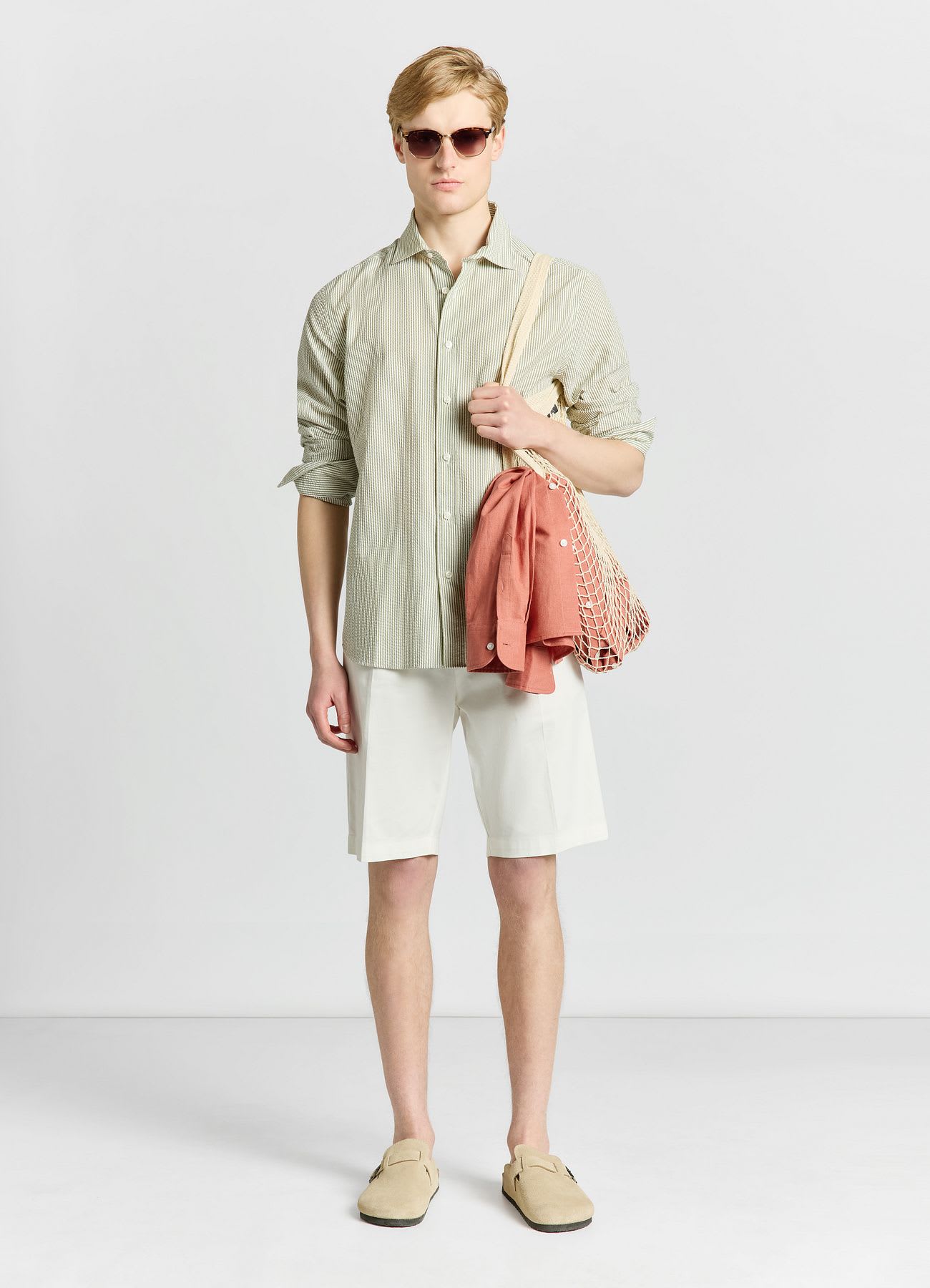 Camicia slim a righe
