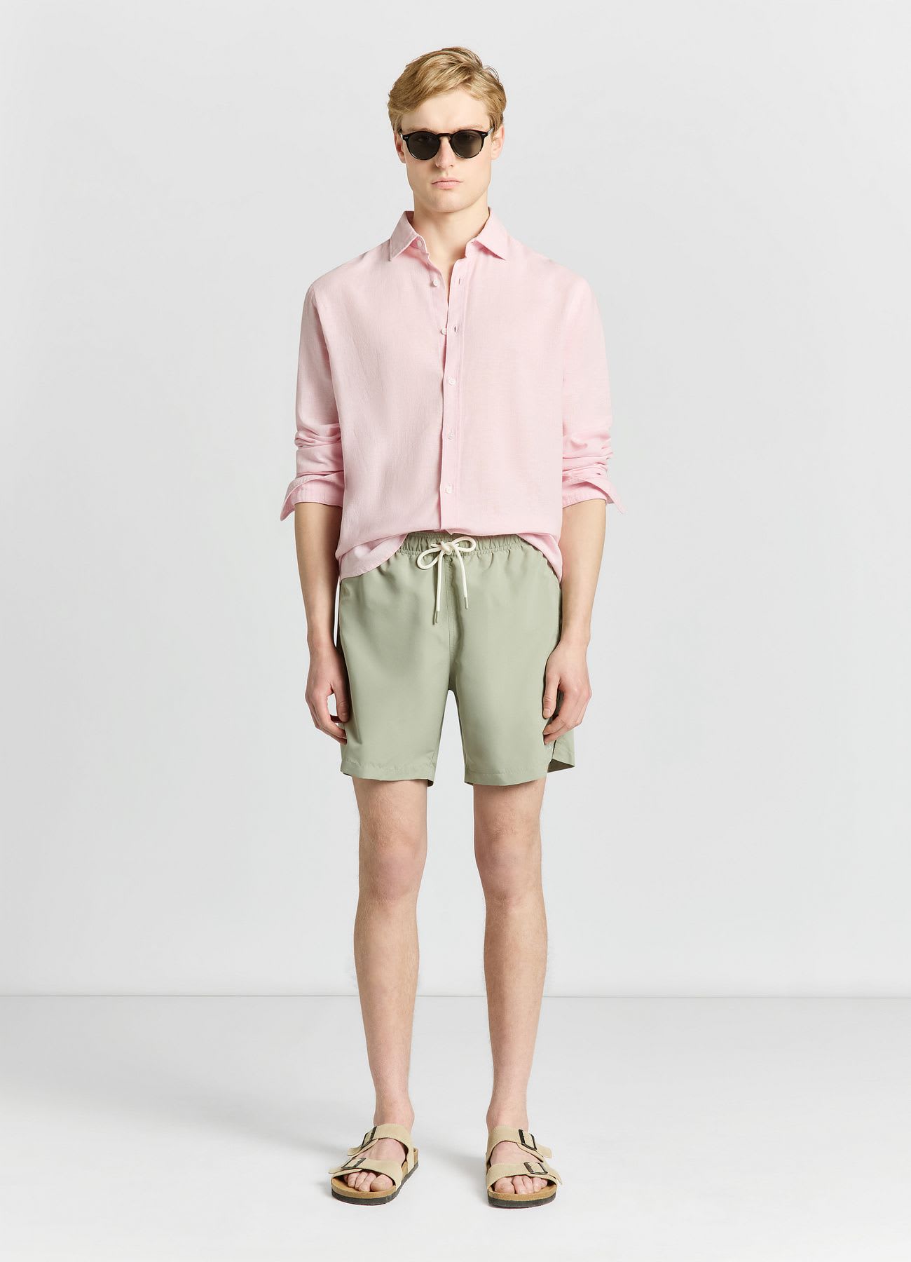 Camicia classica misto lino