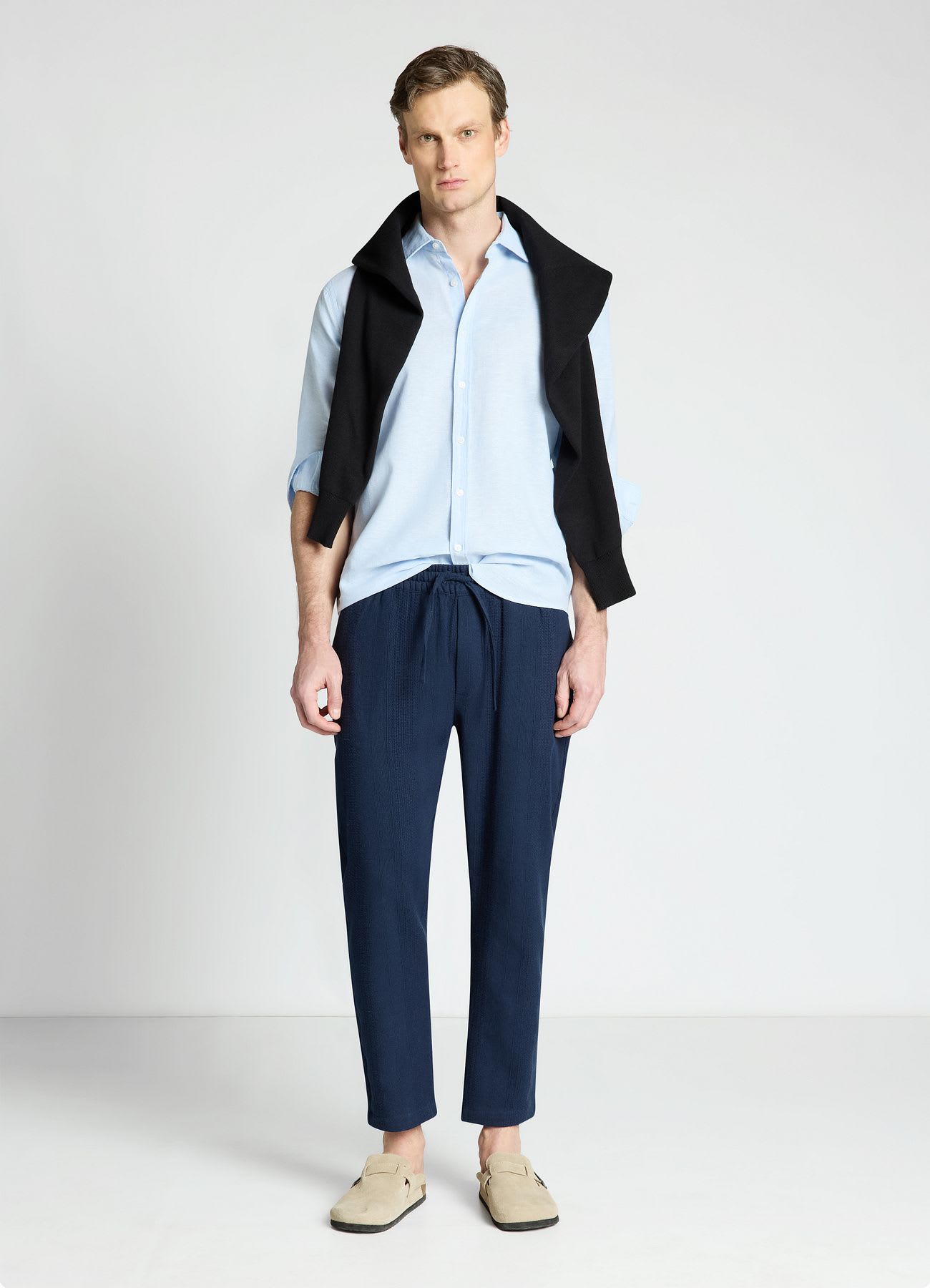 Camicia classica misto lino