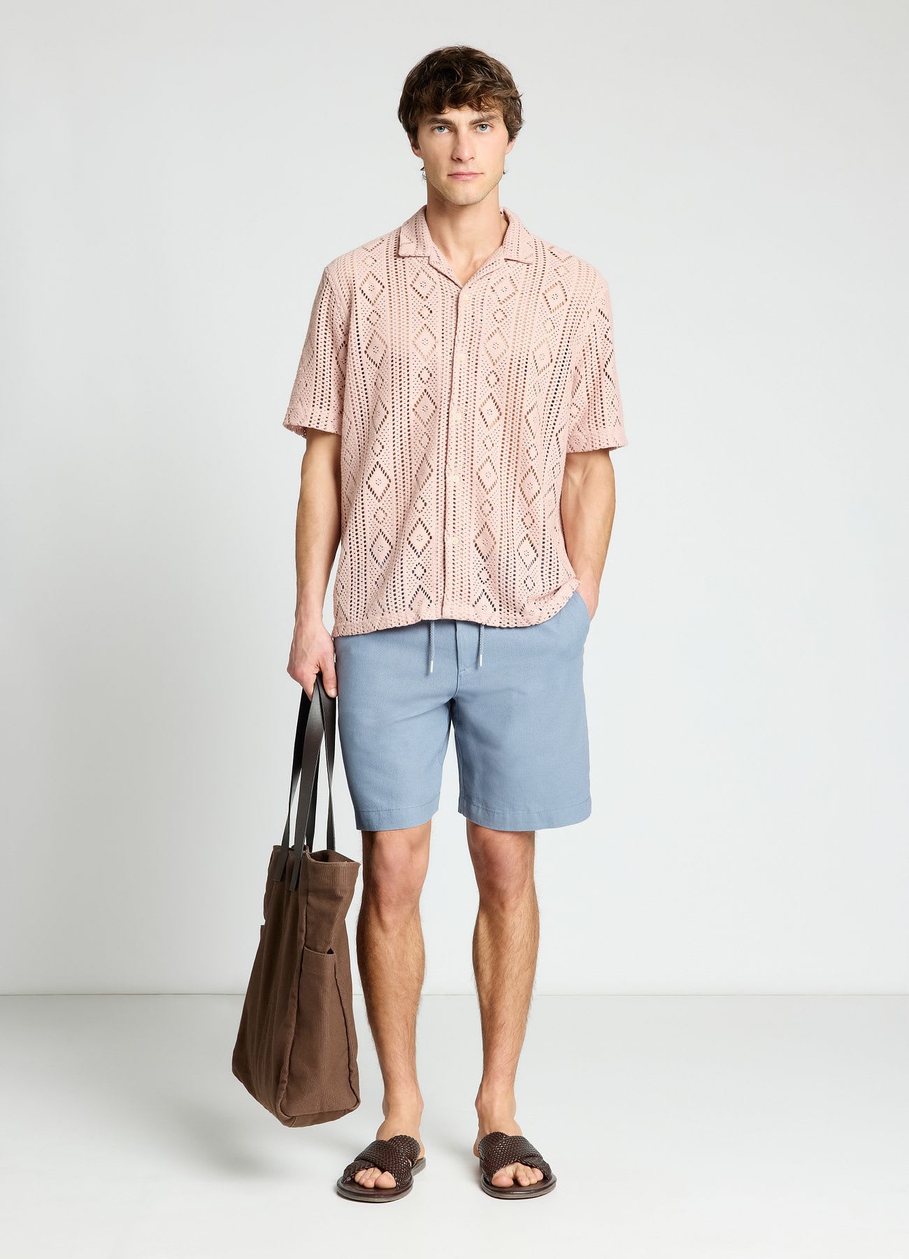 Pantaloncini bermuda misto lino