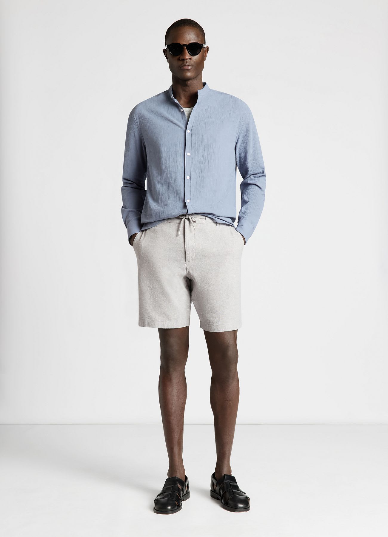 Pantaloncini bermuda misto lino