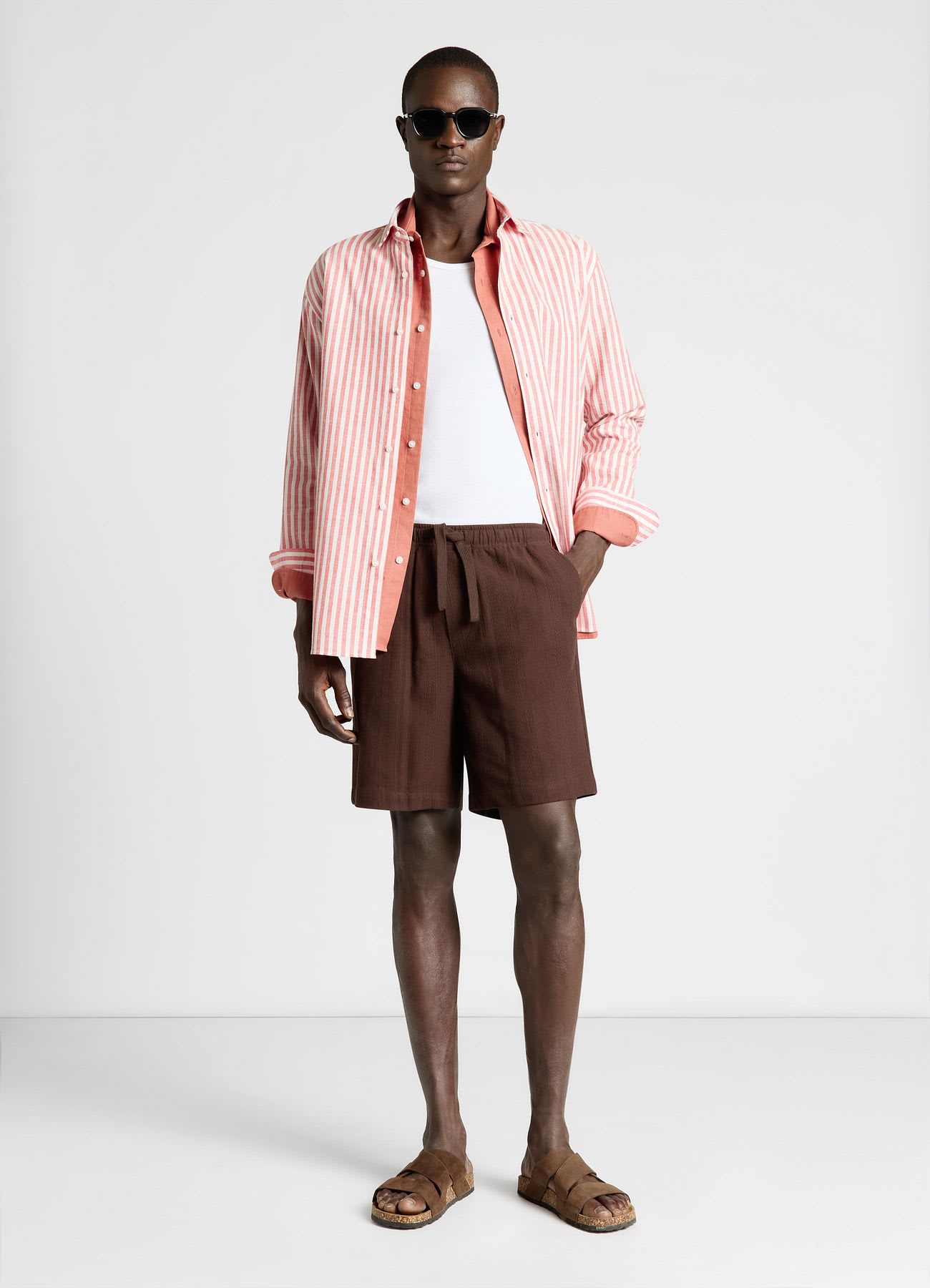 Bermuda jacquard a righe