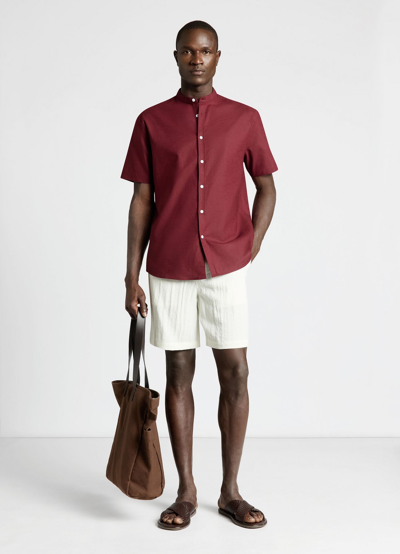 Pantaloncini chino effetto stropicciato