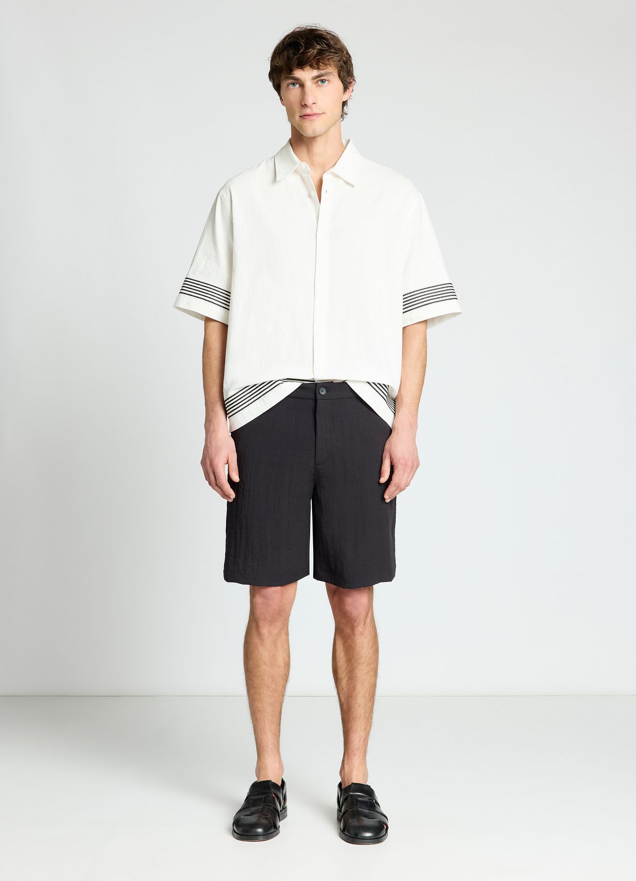 Pantaloncini chino effetto stropicciato