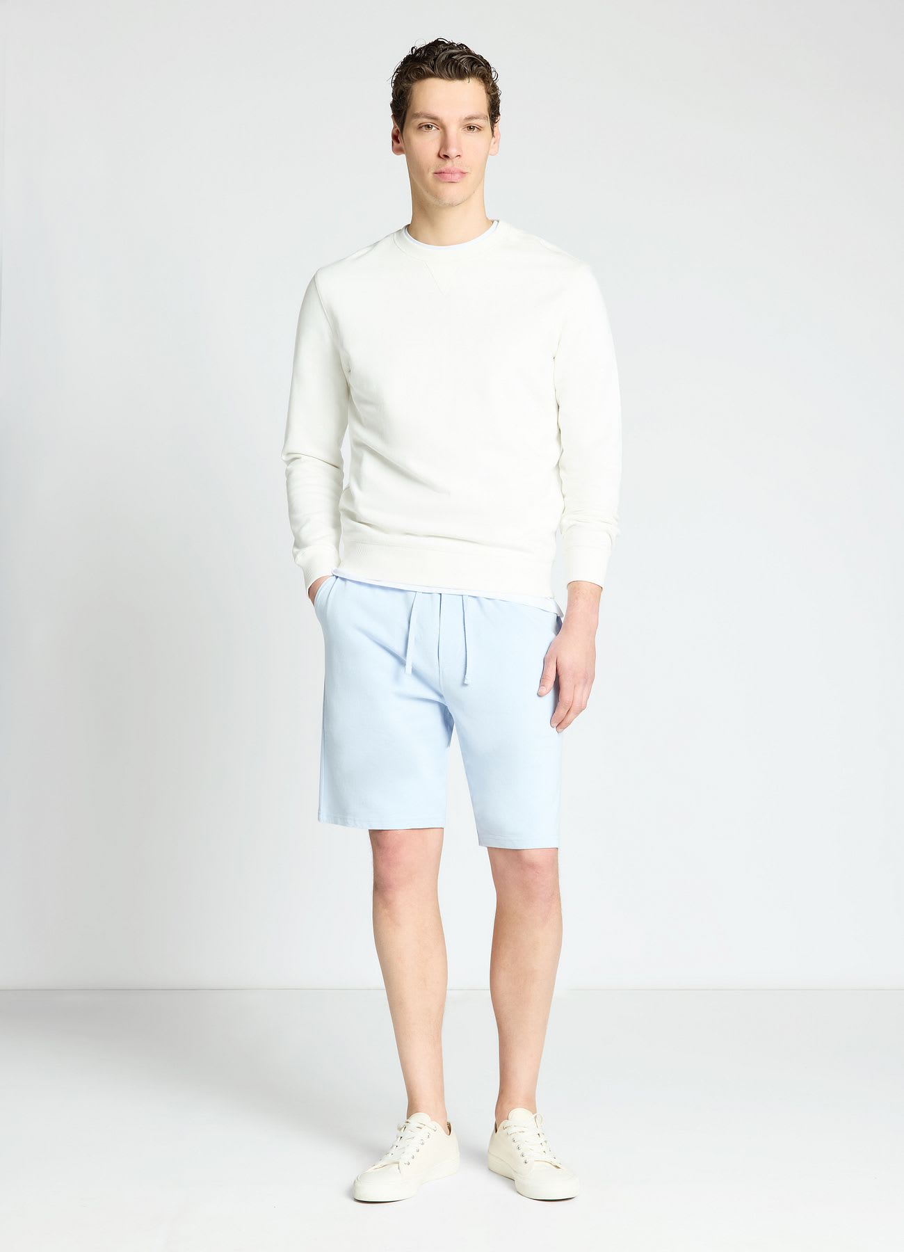 Pantaloncini ginnici tinta unita con coulisse