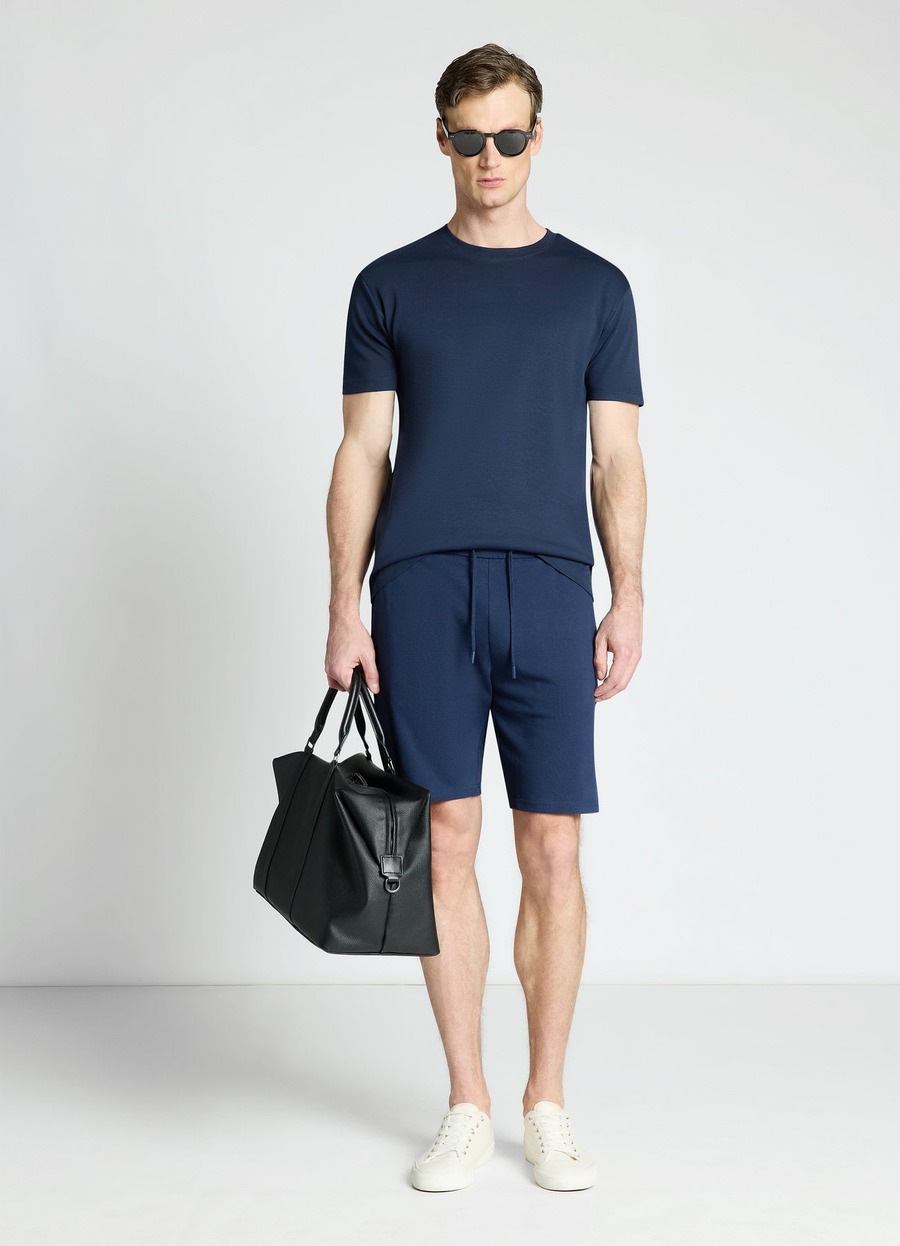Pantaloncini sportivi a tinta unita con coulisse