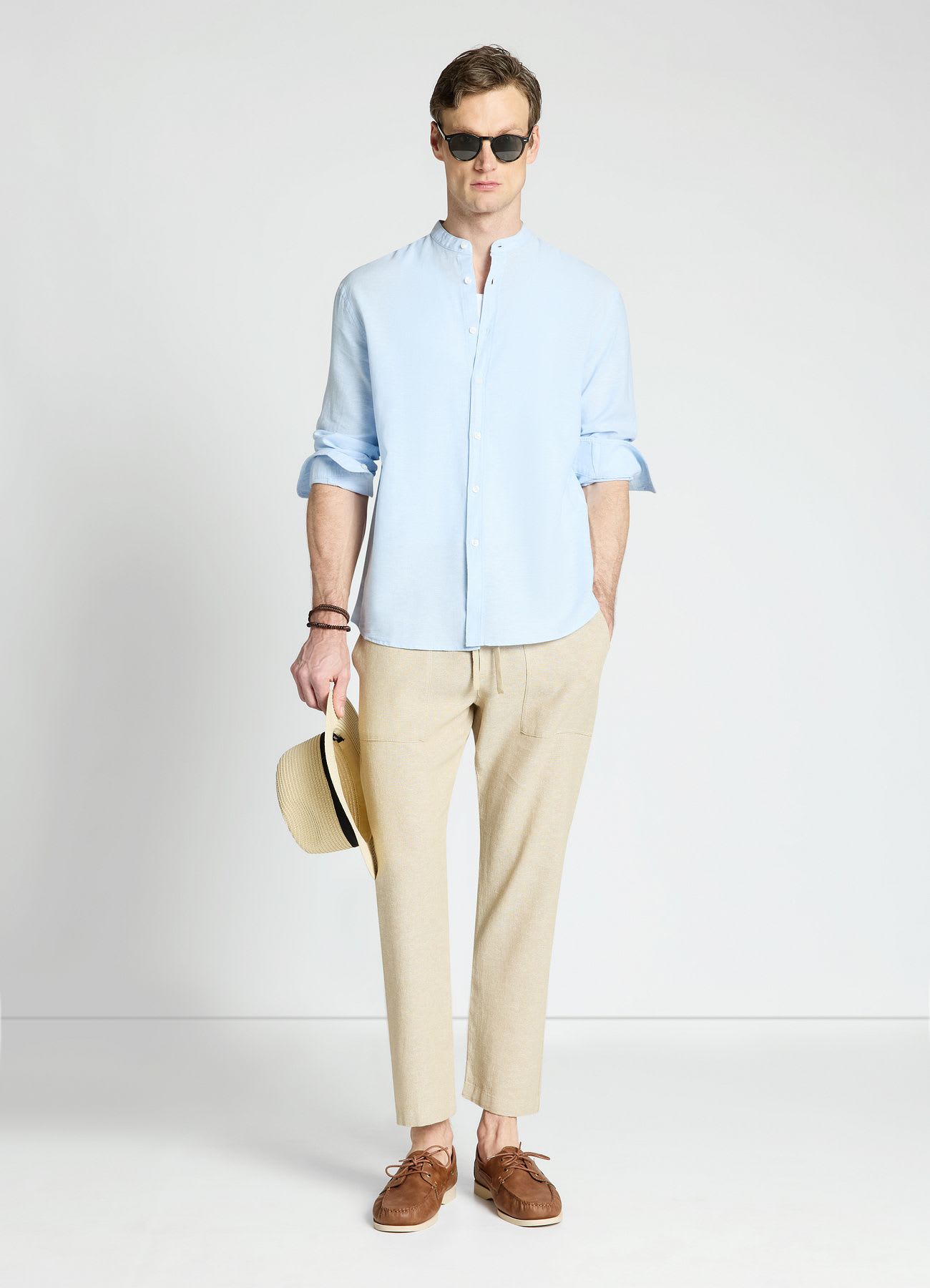 Pantaloni jogger con coulisse e tasche applicate