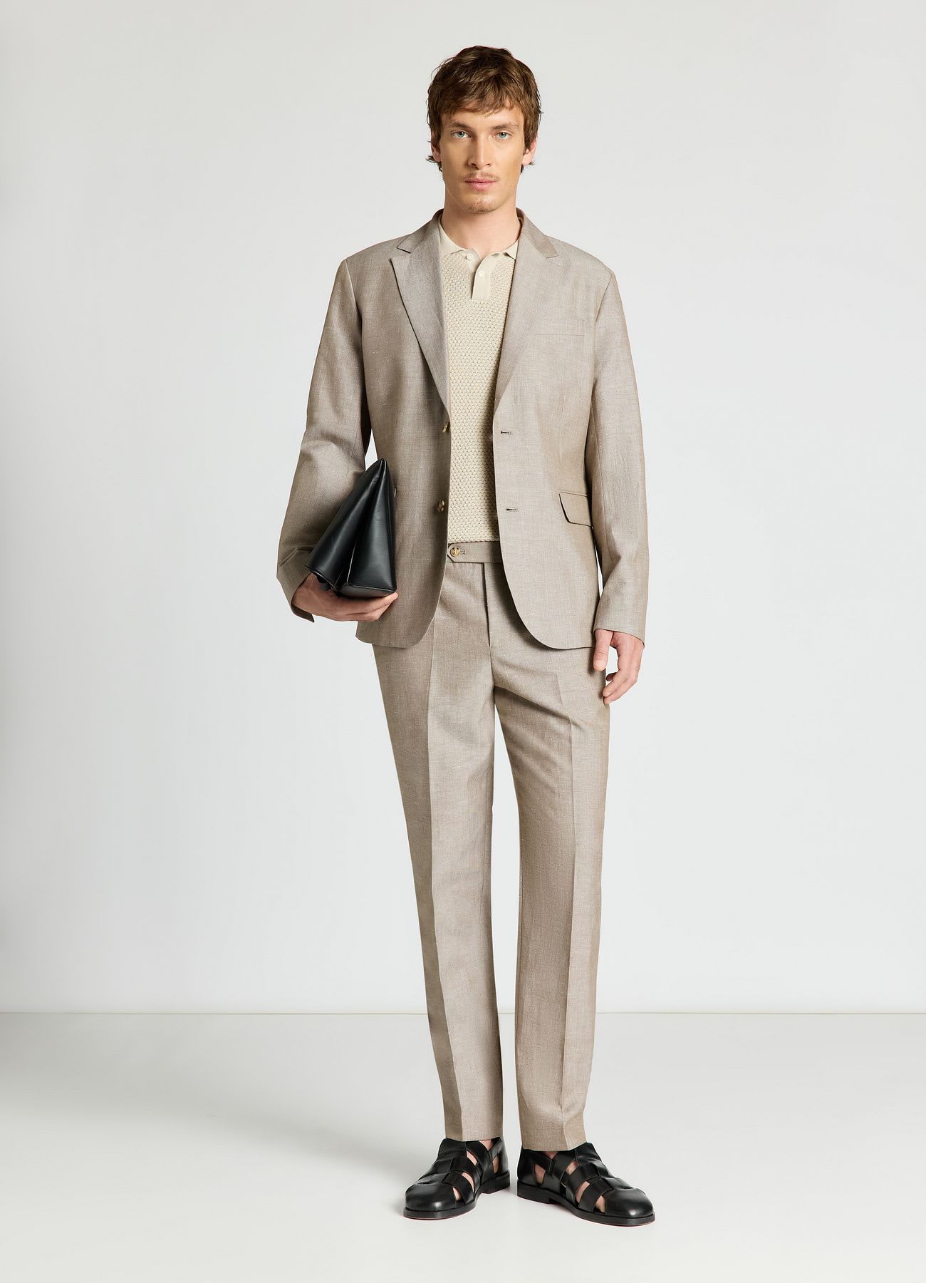 Pantaloni sartoriali con tasche a filetto
