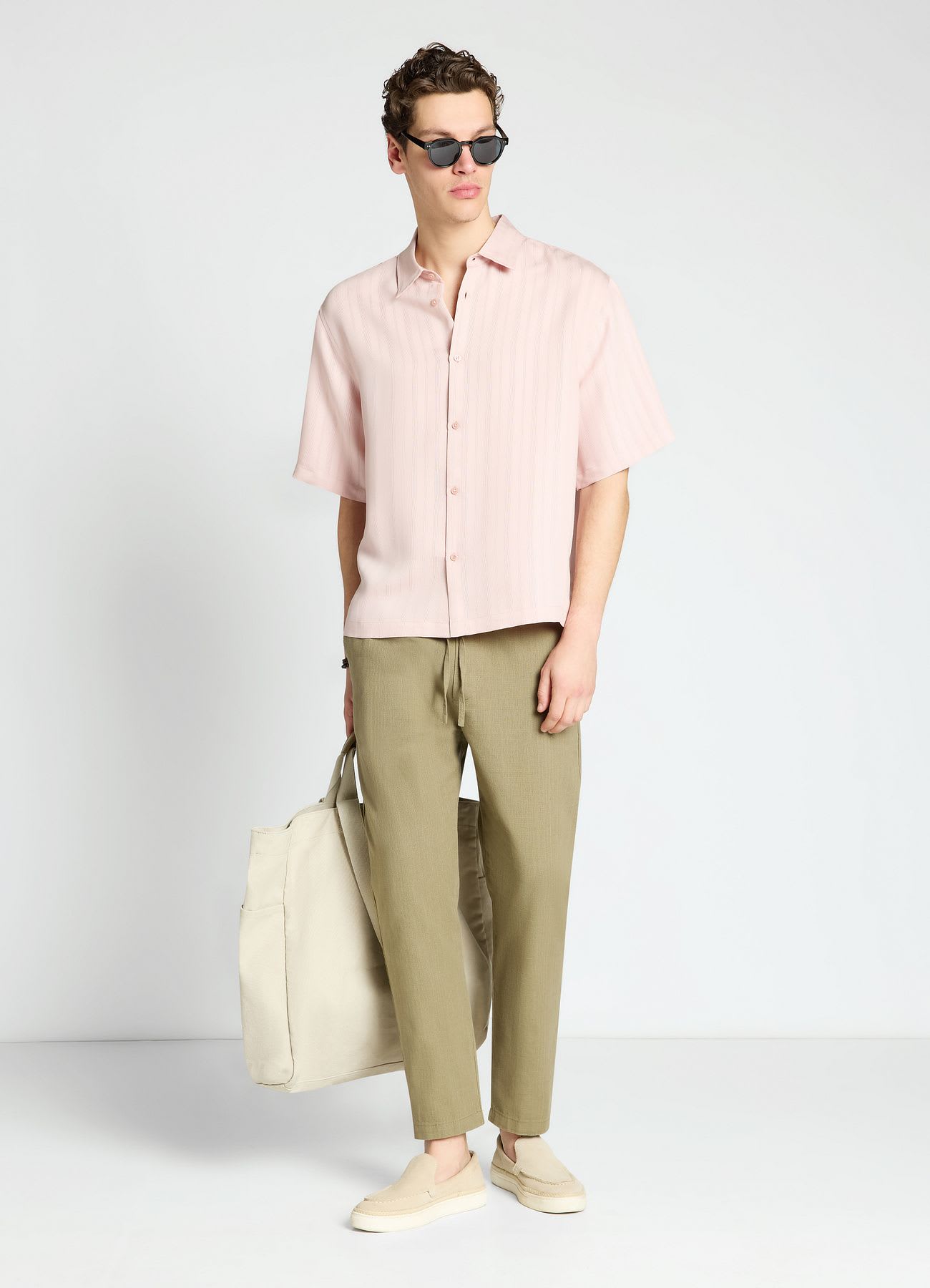 Pantaloni jogger relaxed con coulisse