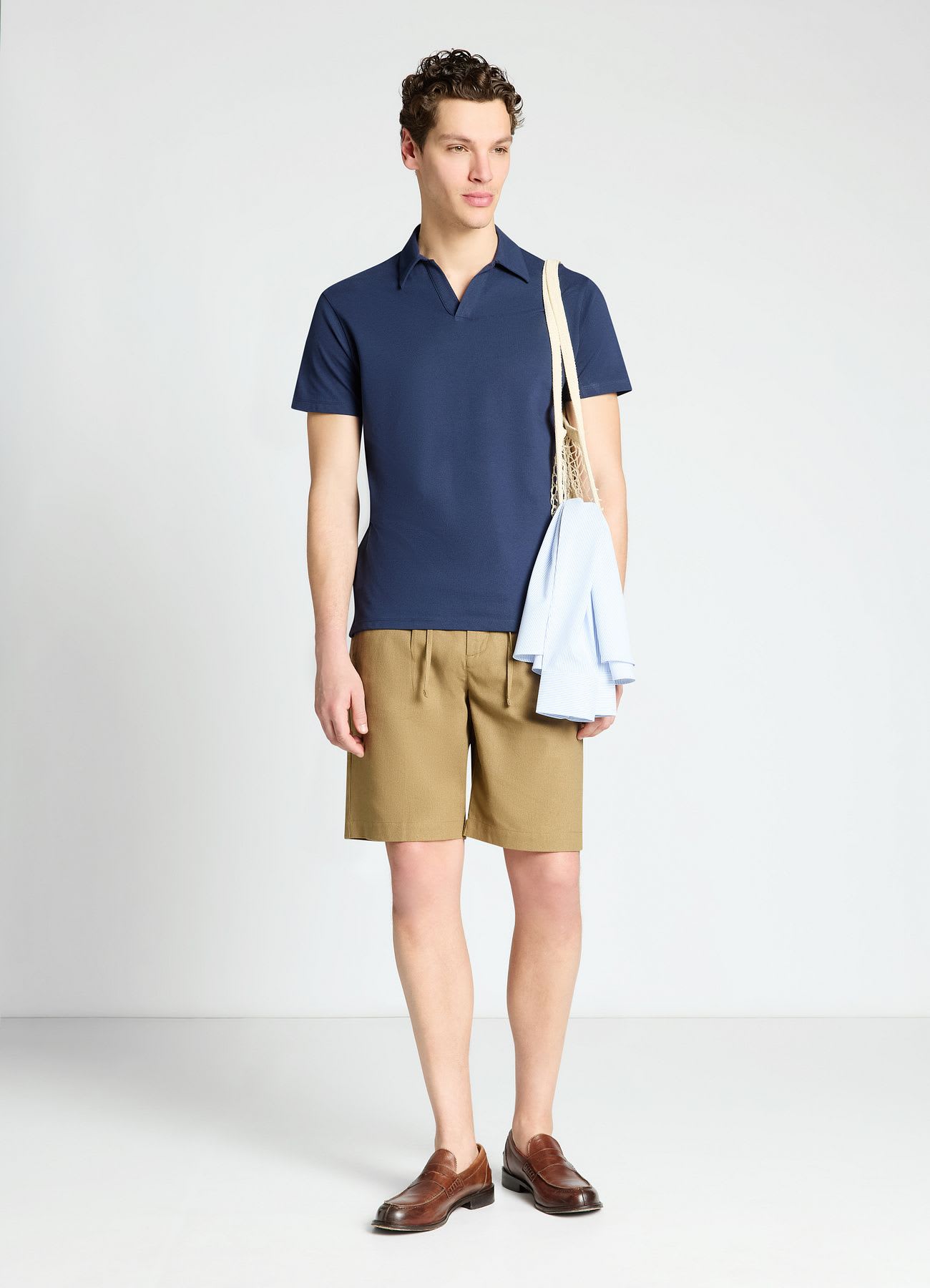 T-shirt polo tinta unita