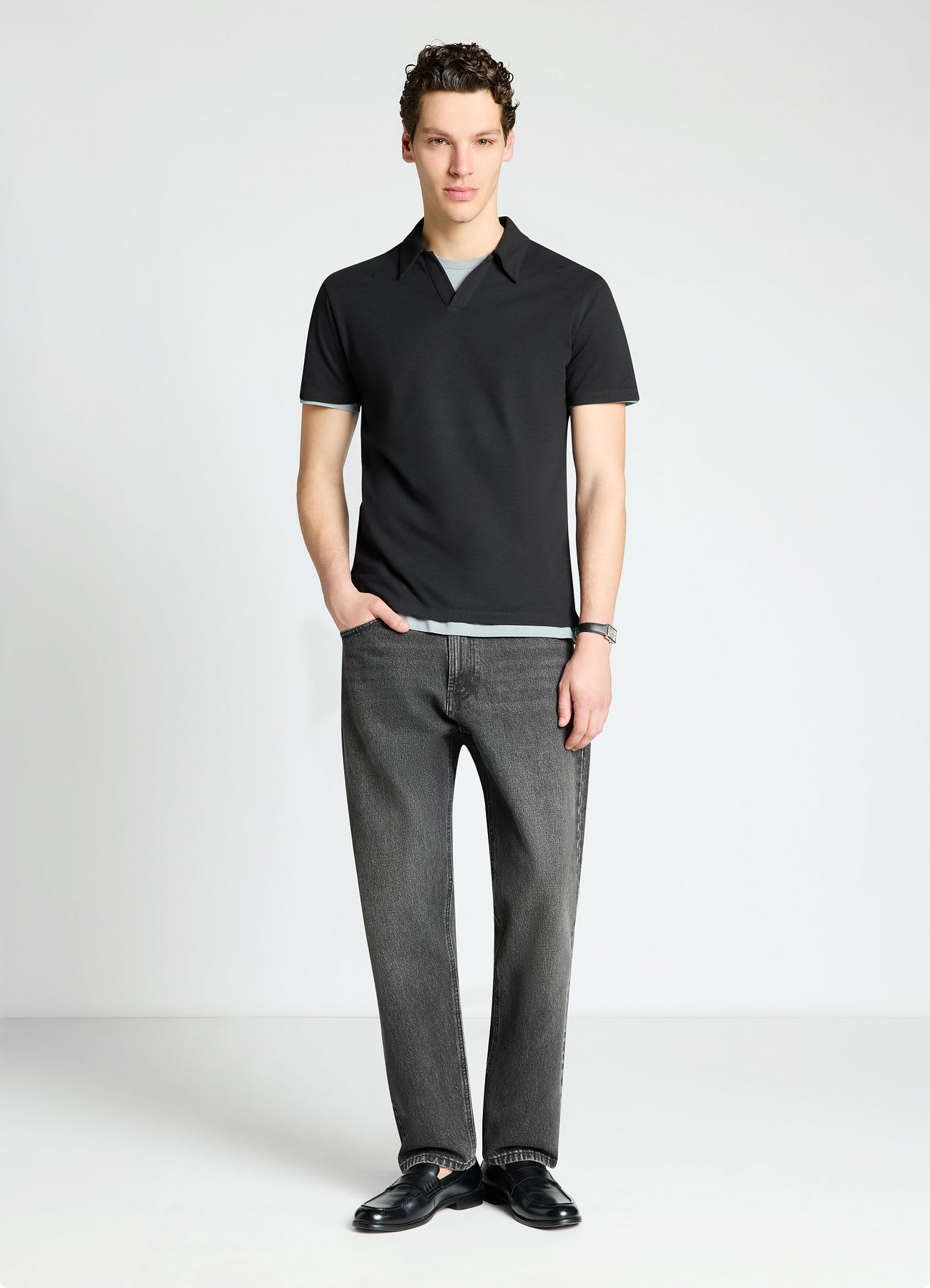 T-shirt polo tinta unita