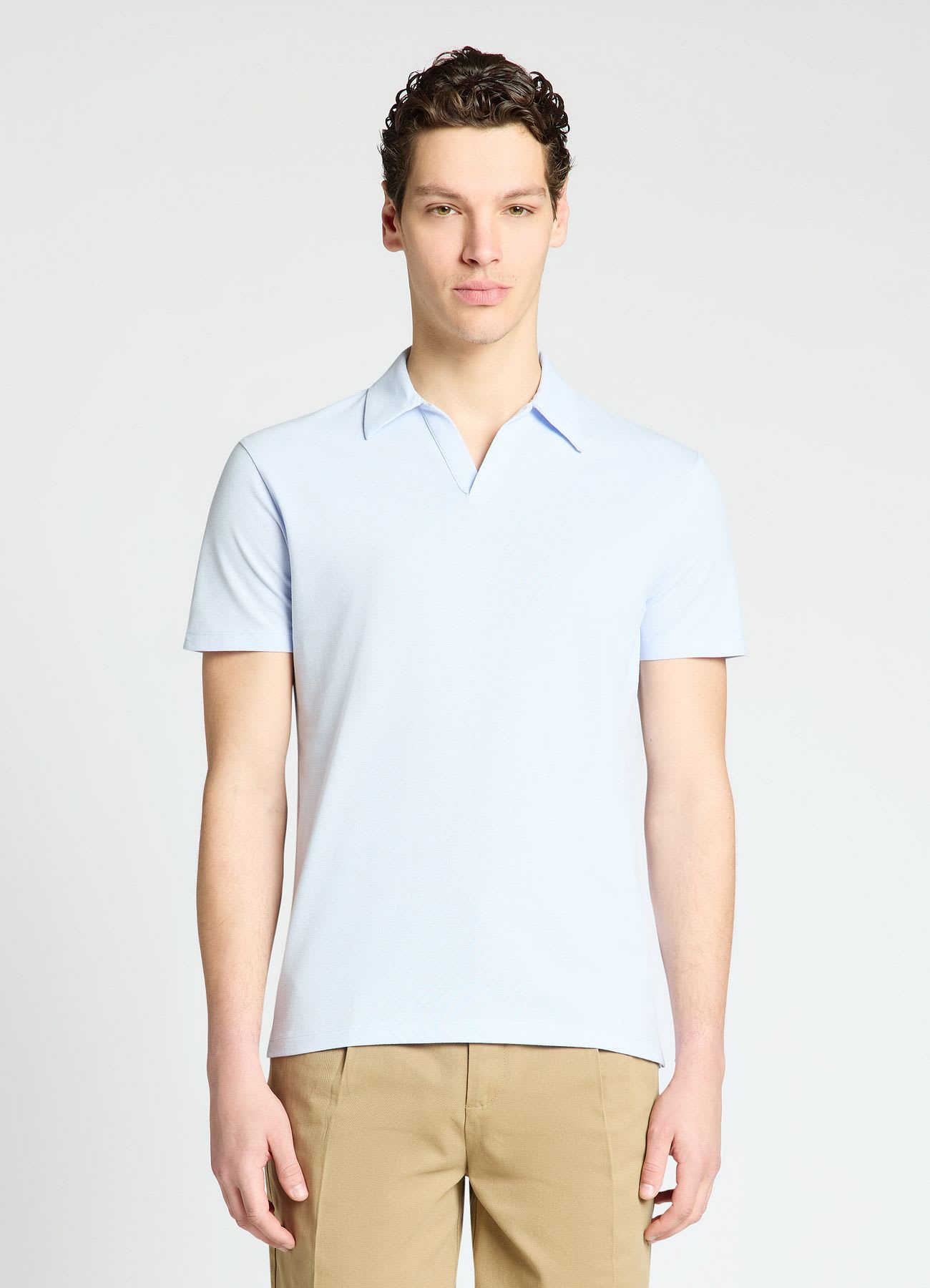 T-shirt polo tinta unita