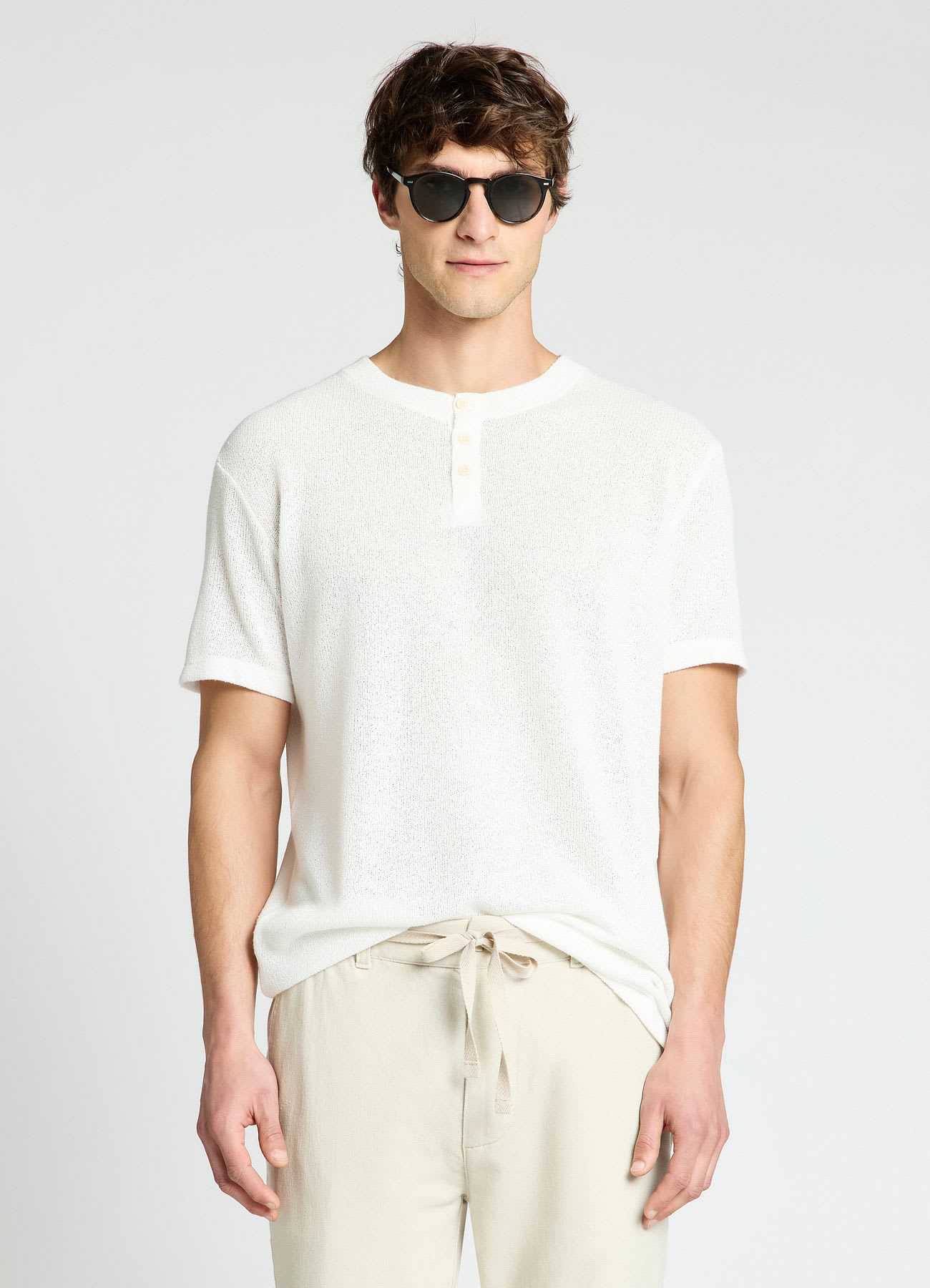 T-shirt serafino traforata