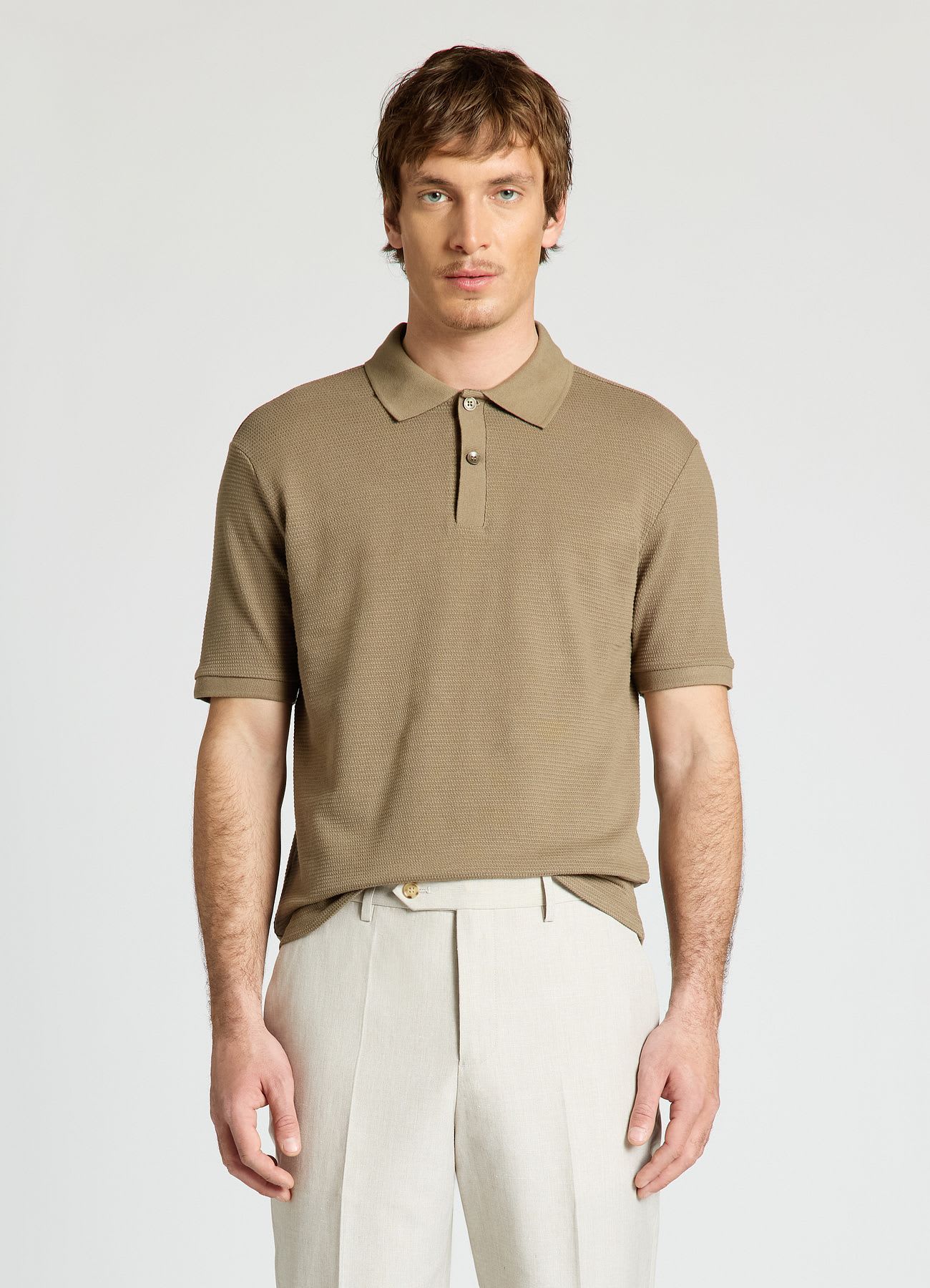 T-shirt polo con bottoni